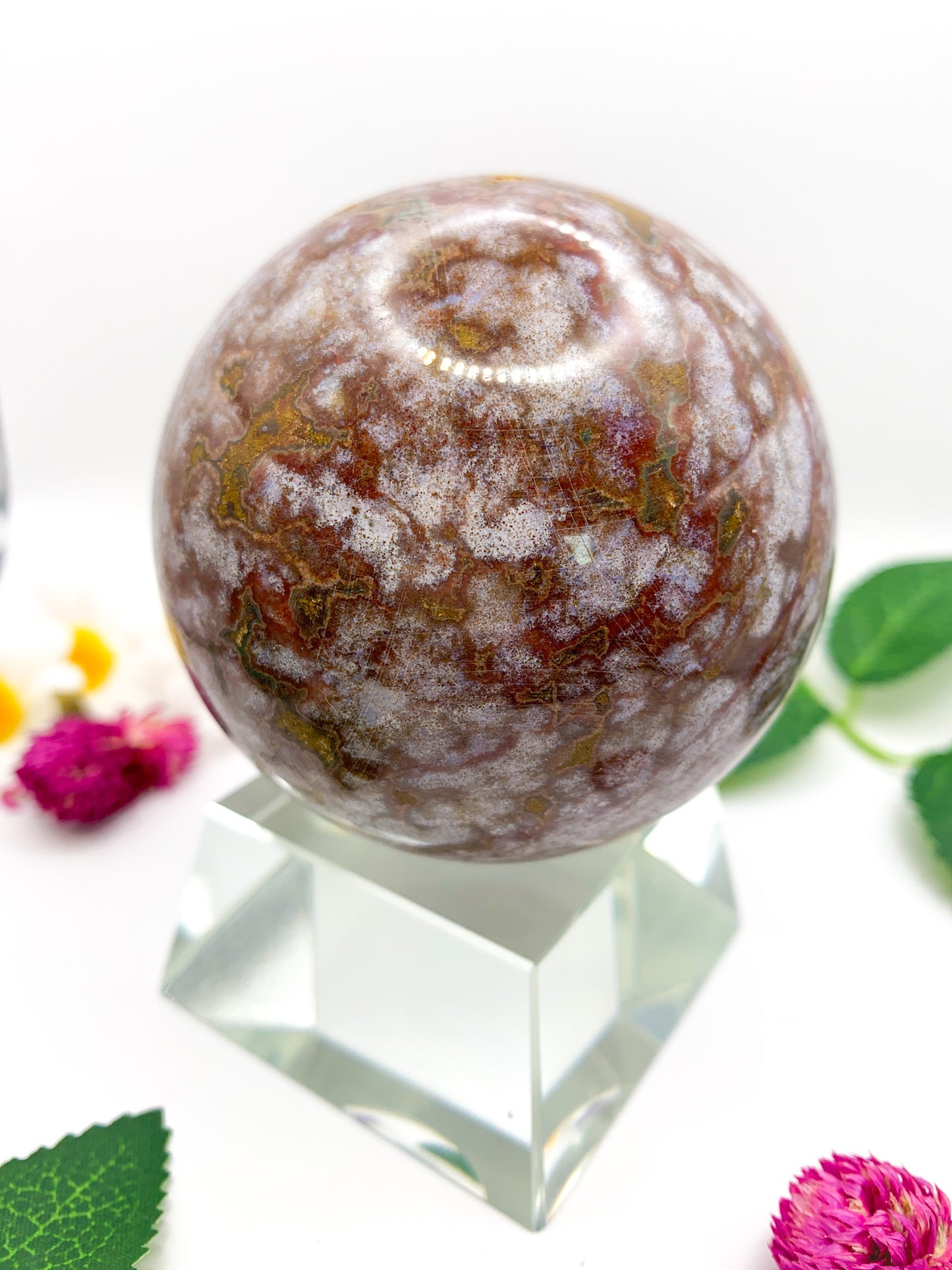 Ocean Jasper Sphere - Crystal Love Treasures