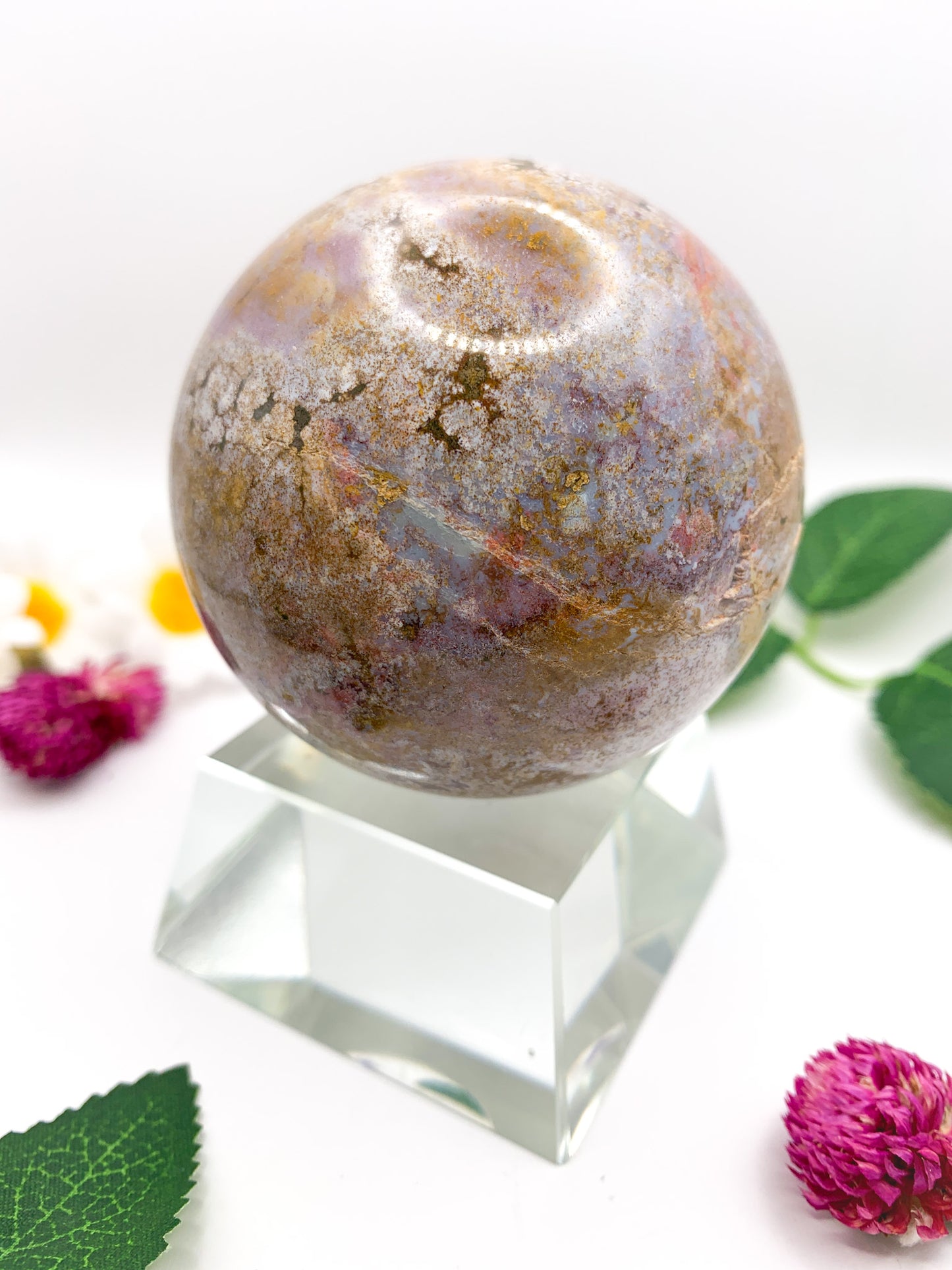 Ocean Jasper Sphere - Crystal Love Treasures