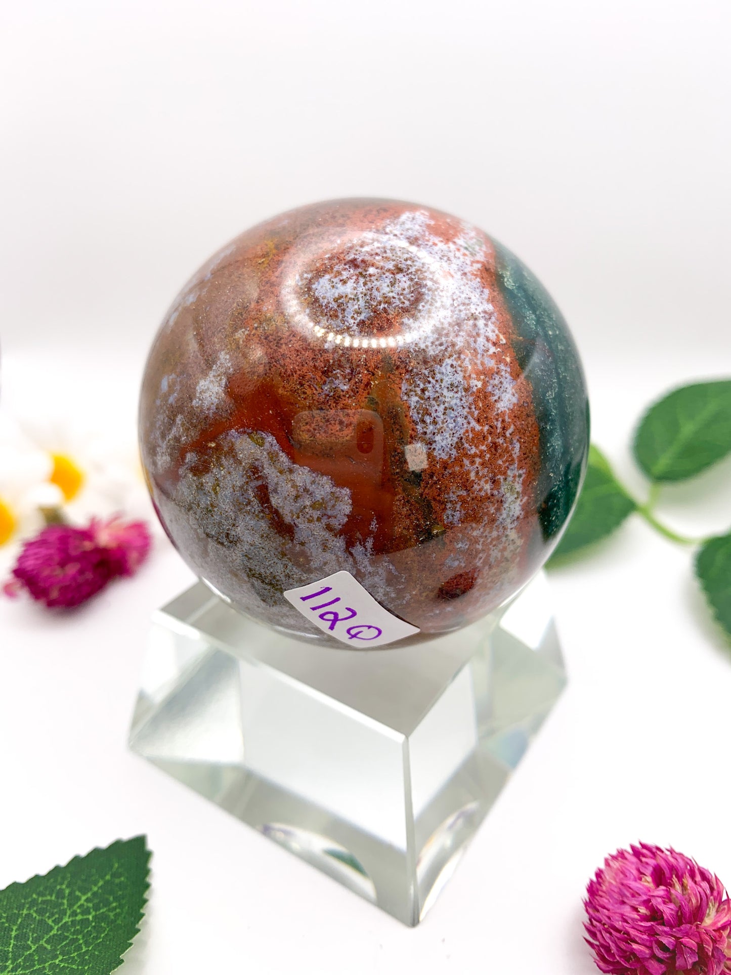 Ocean Jasper Sphere - Crystal Love Treasures