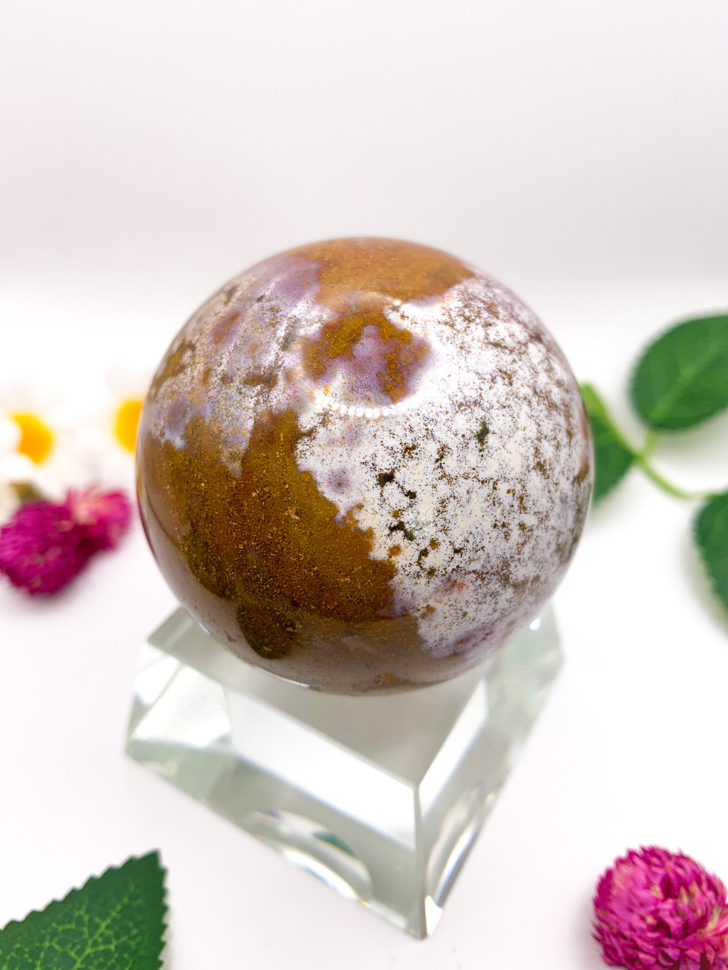 Ocean Jasper Sphere - Crystal Love Treasures