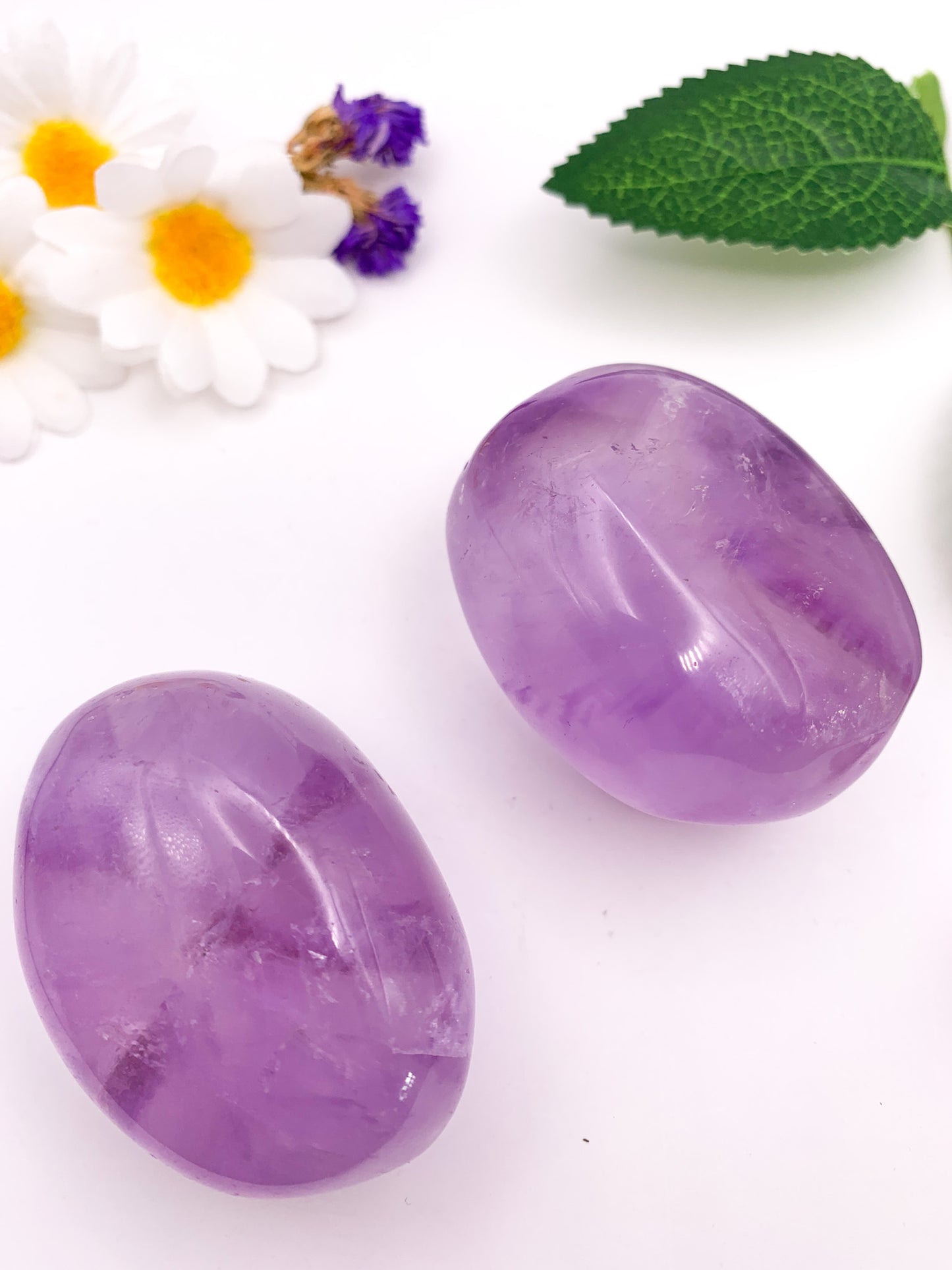 Amethyst Palm Stone - Crystal Love Treasures