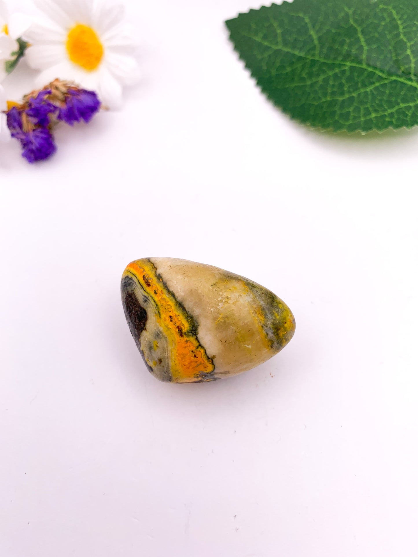 Bumblebee Jasper Palm Stone - Crystal Love Treasures