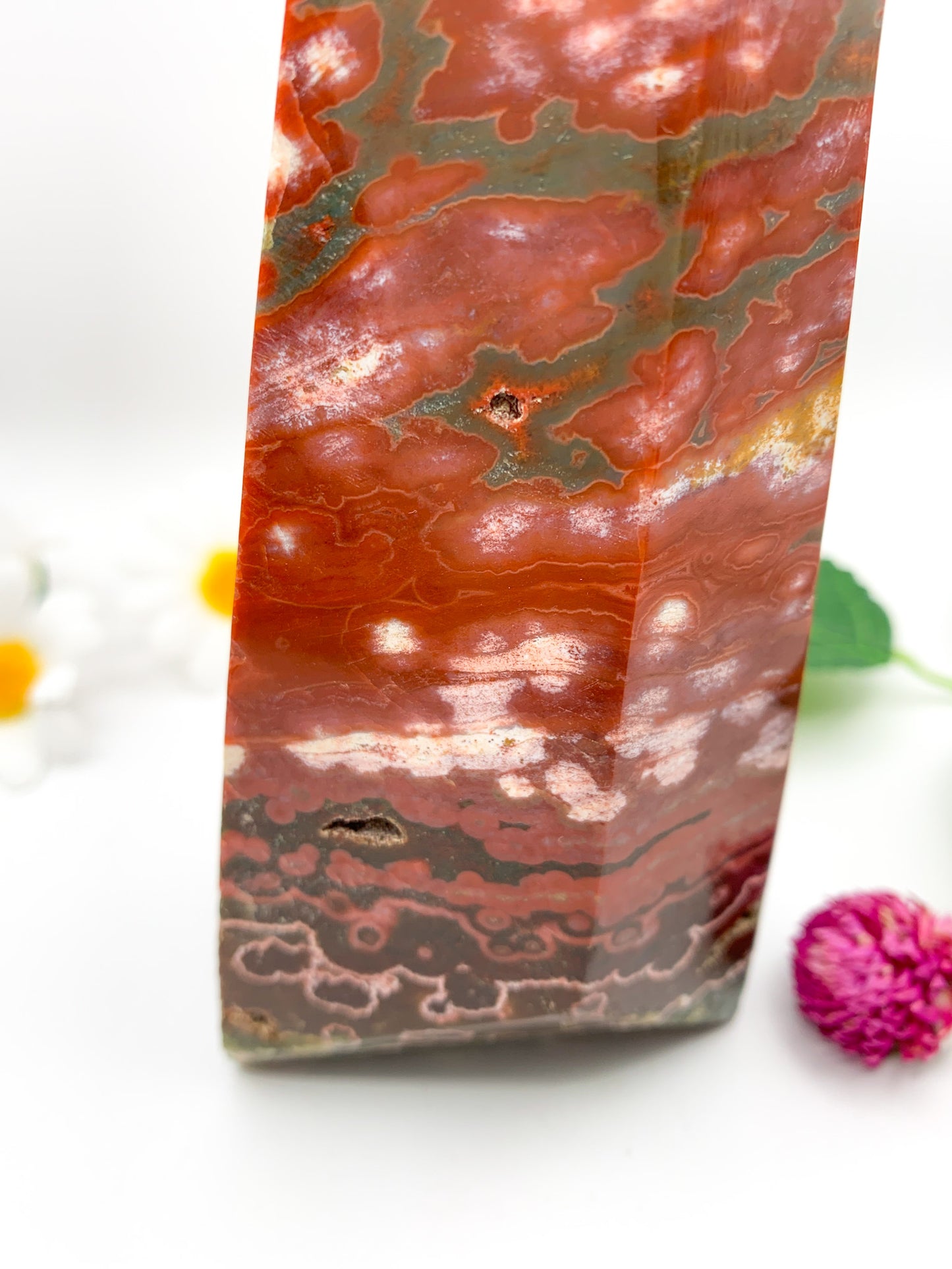 Ocean Jasper Tower - Crystal Love Treasures