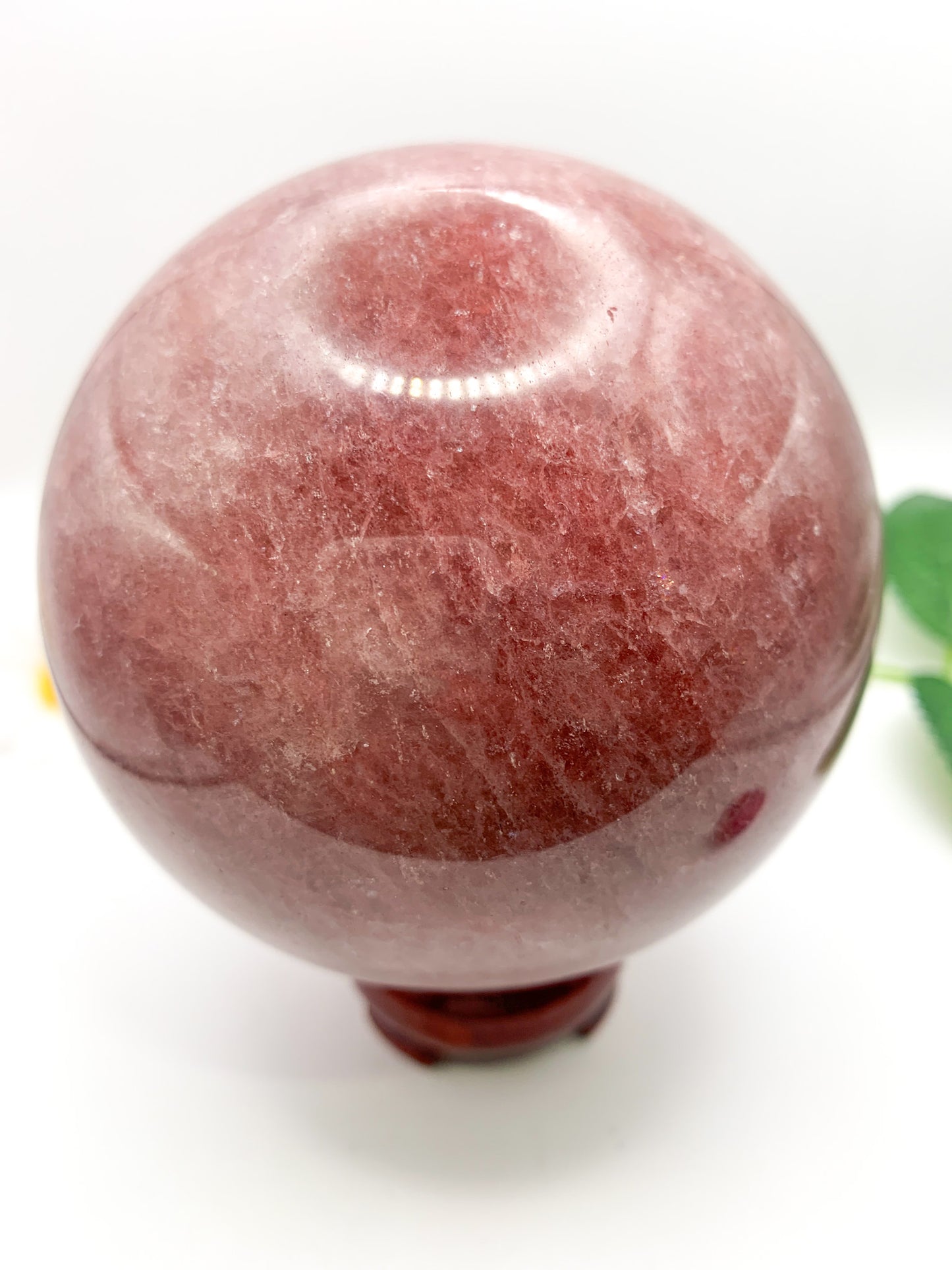 Tanzberry "Strawberry" Quartz Sphere - Crystal Love Treasures