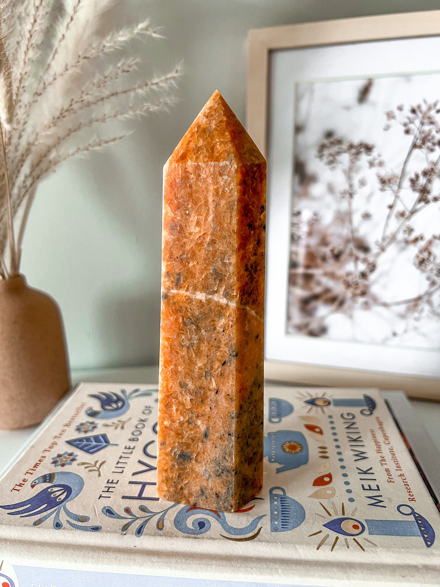 Orange Sunstone Crystal Tower - Crystal Love Treasures