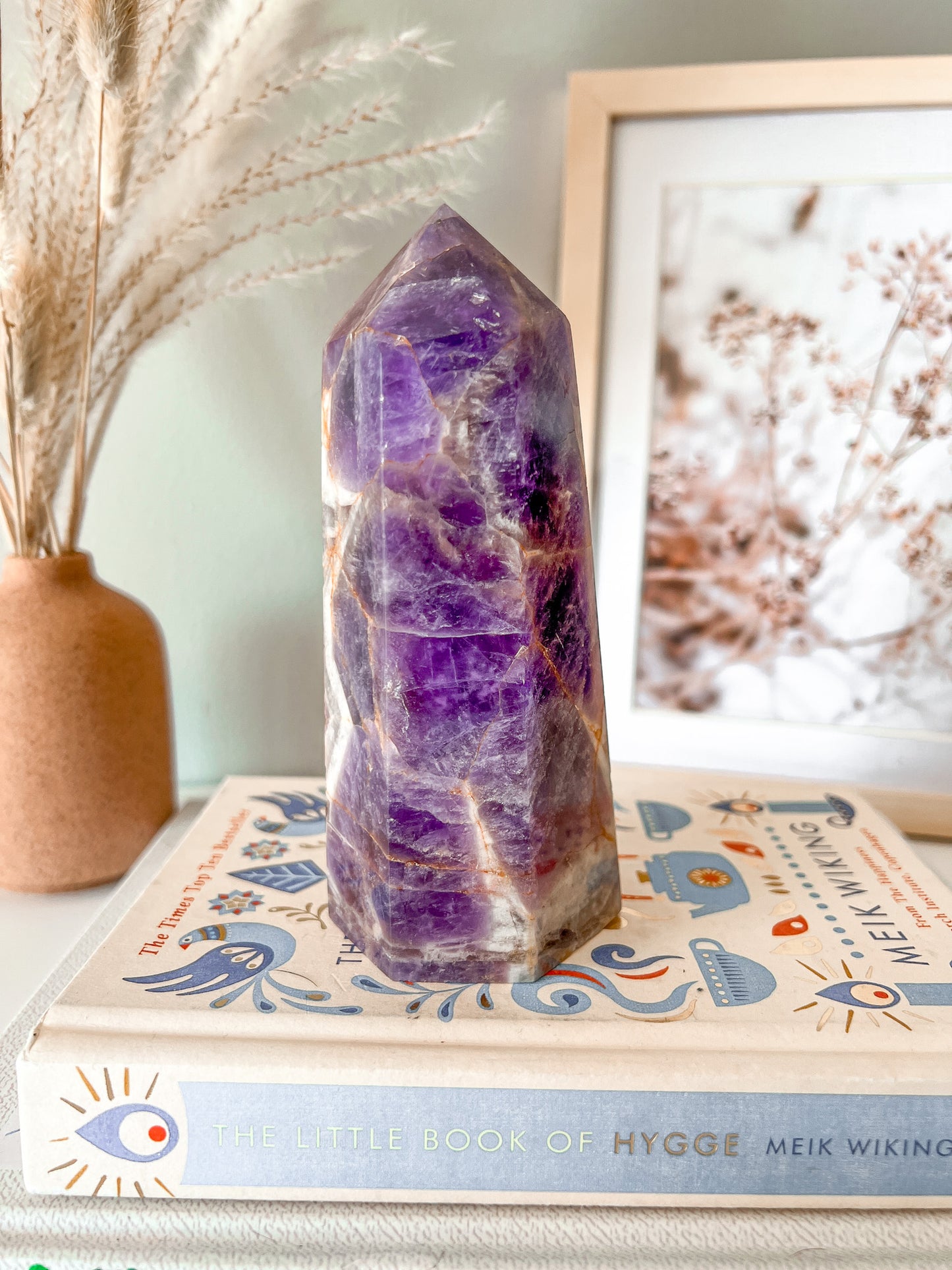 Chevron Amethyst Tower - Dream Amethyst - Crystal Love Treasures
