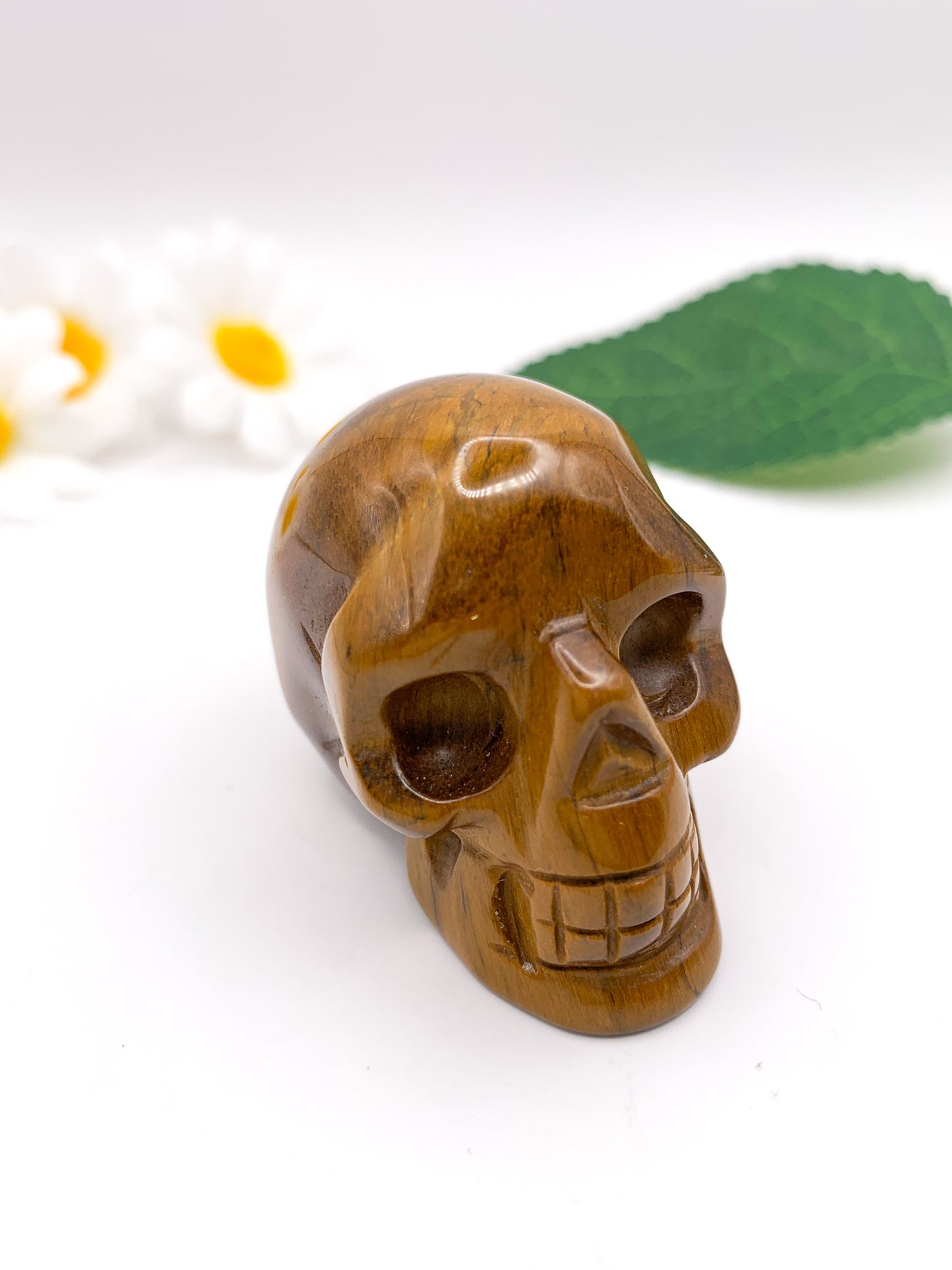 Tiger's Eye Skull - Crystal Love Treasures