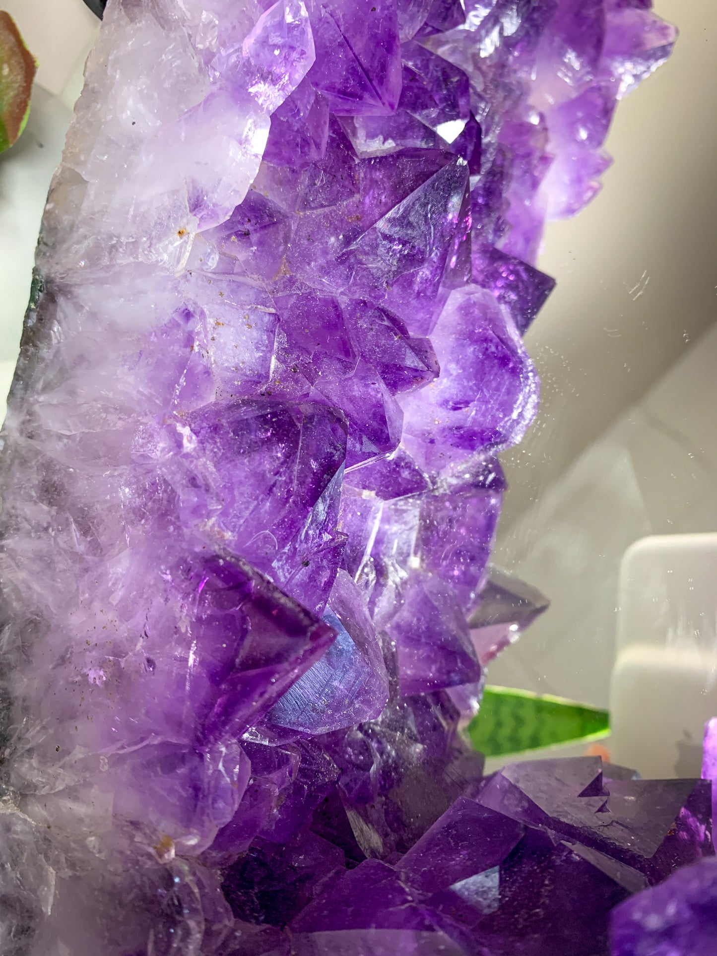 Amethyst Geode Crystal Mirror - Crystal Love Treasures