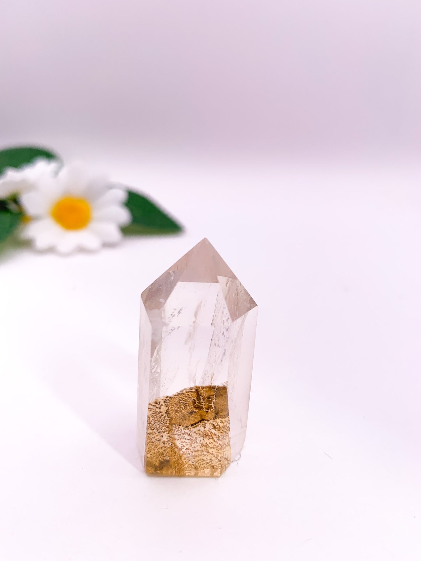 Dendritic Golden Healer Quartz Tower (Collector's Piece) - Crystal Love Treasures