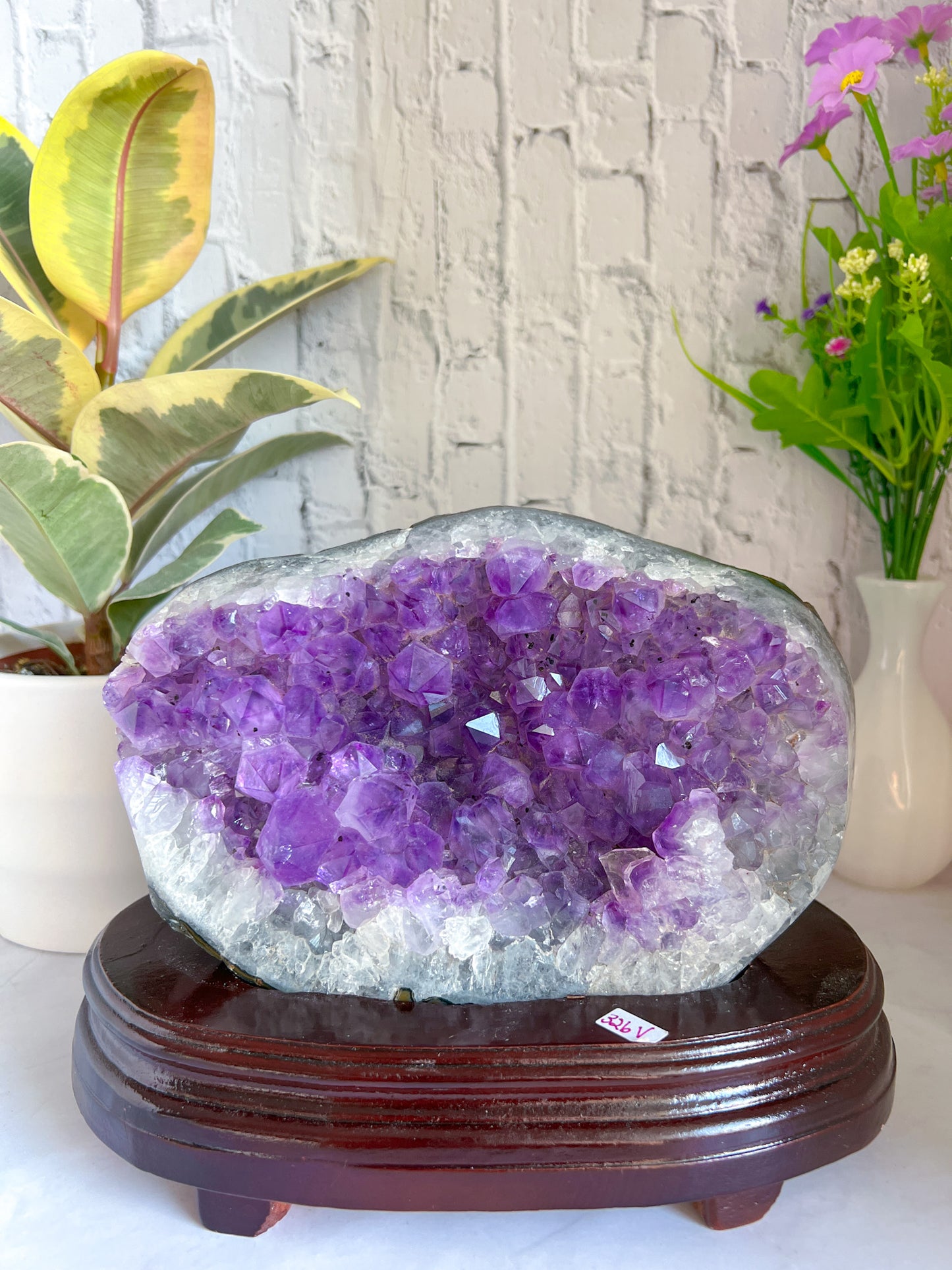 Raw Amethyst on Custom Stand - Crystal Love Treasures