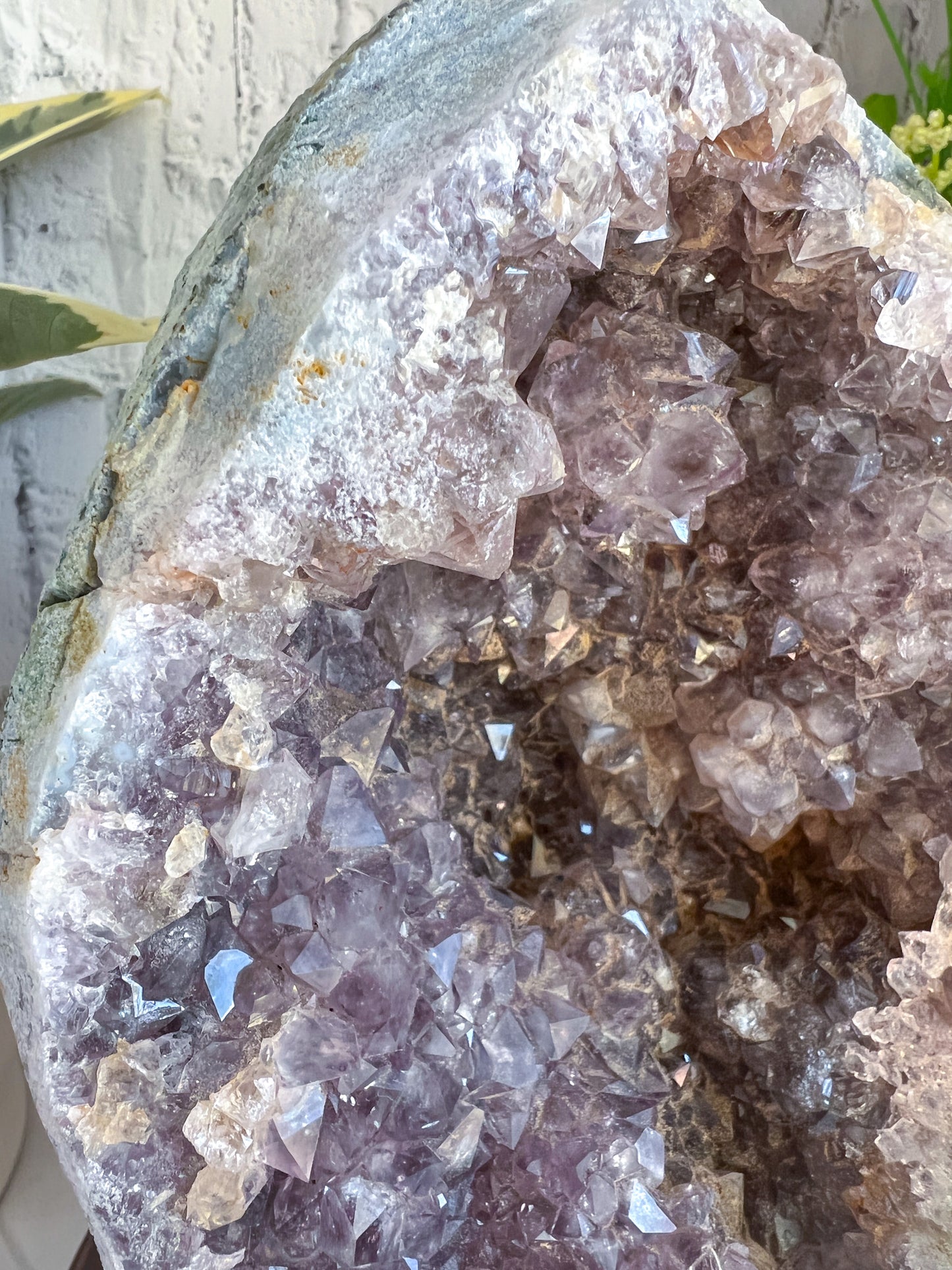 Raw Amethyst with Custom Stand - Crystal Love Treasures