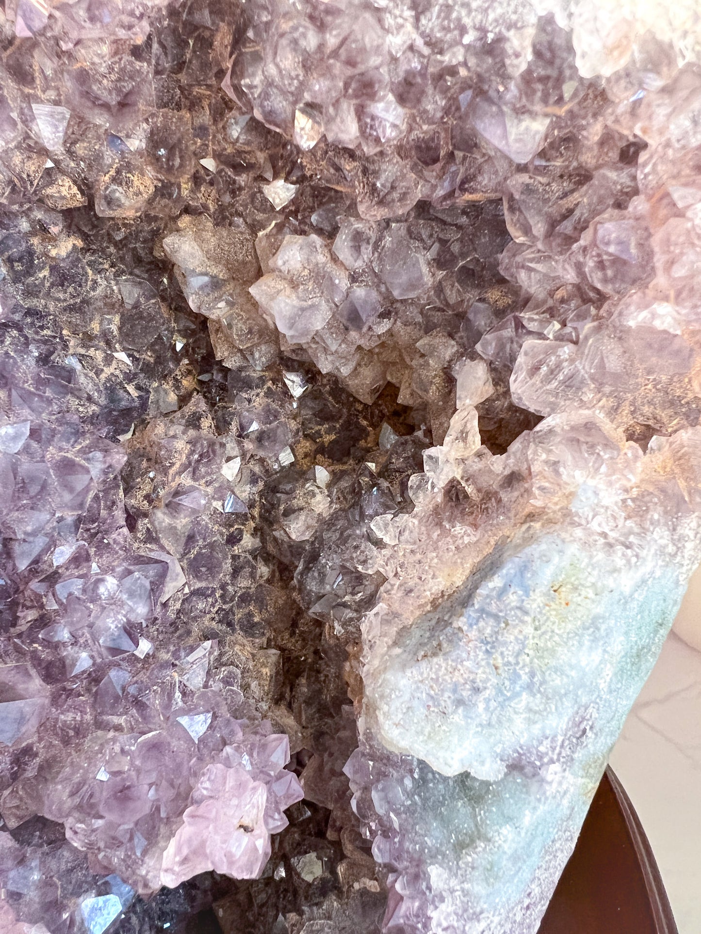 Raw Amethyst with Custom Stand - Crystal Love Treasures