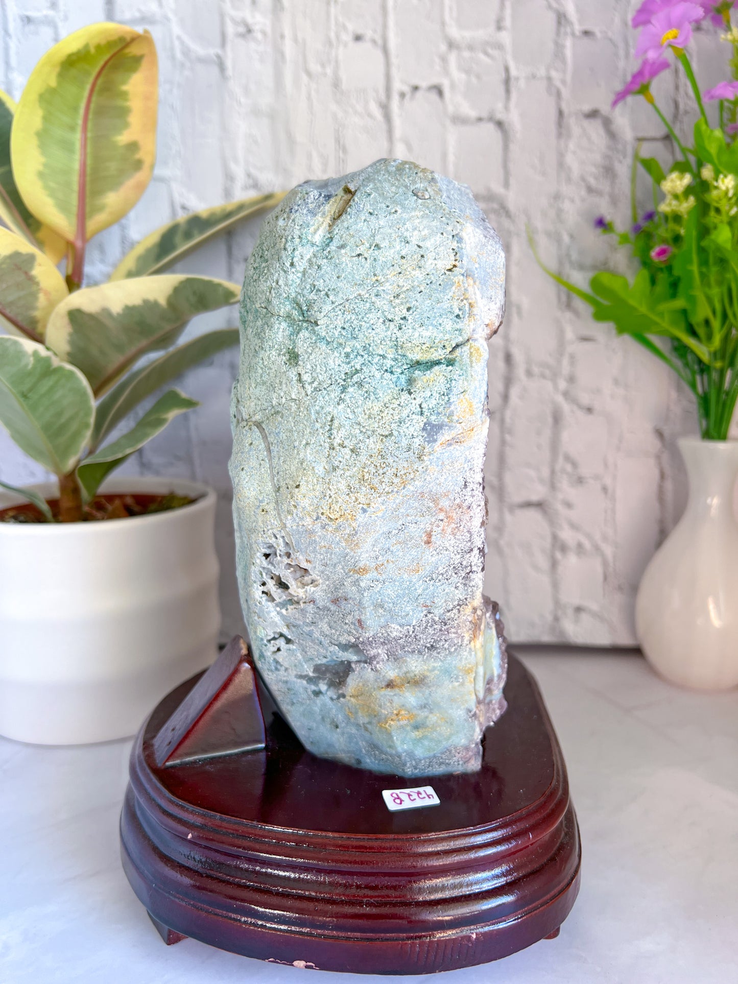 Raw Amethyst with Custom Stand - Crystal Love Treasures