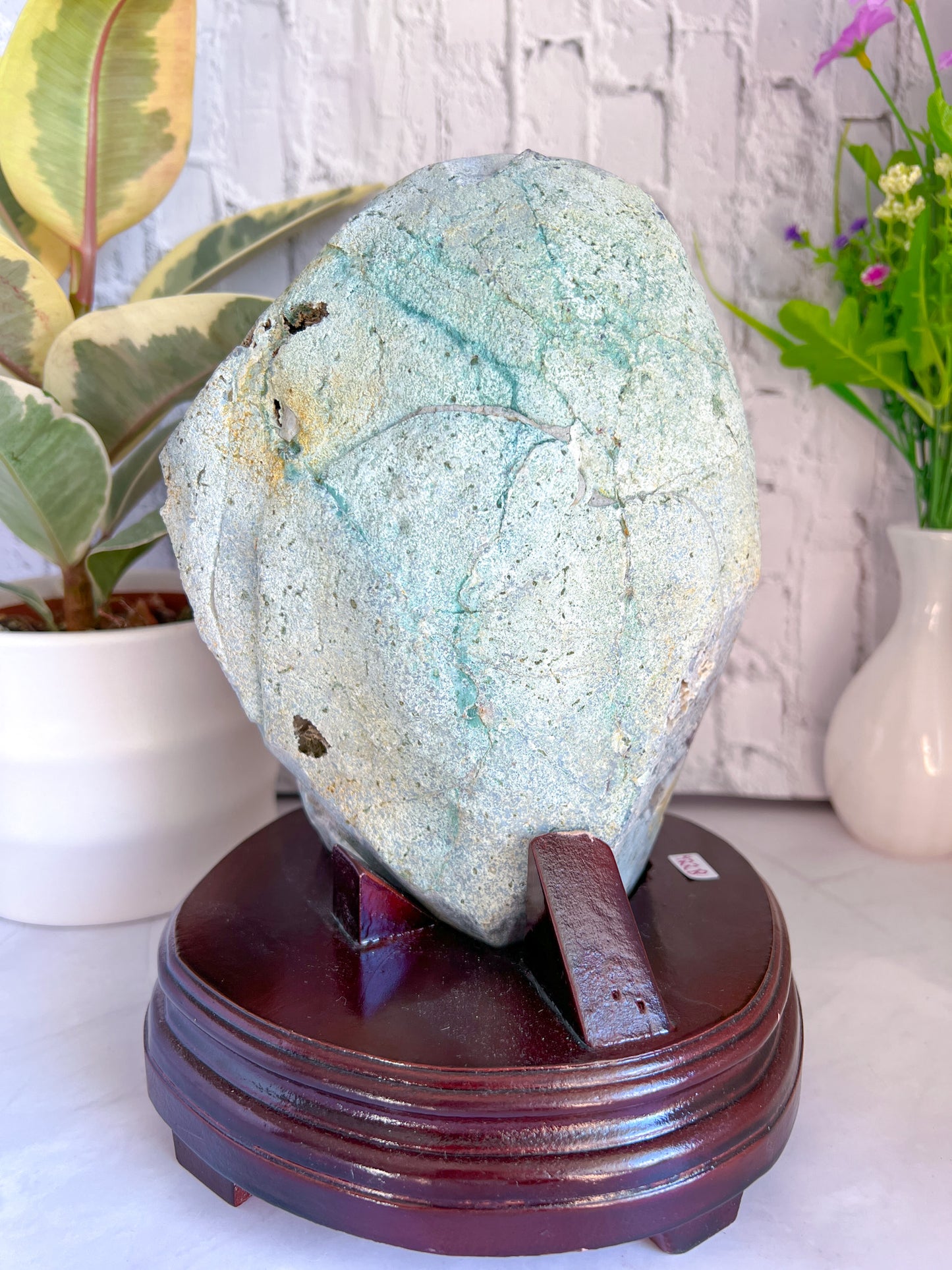 Raw Amethyst with Custom Stand - Crystal Love Treasures