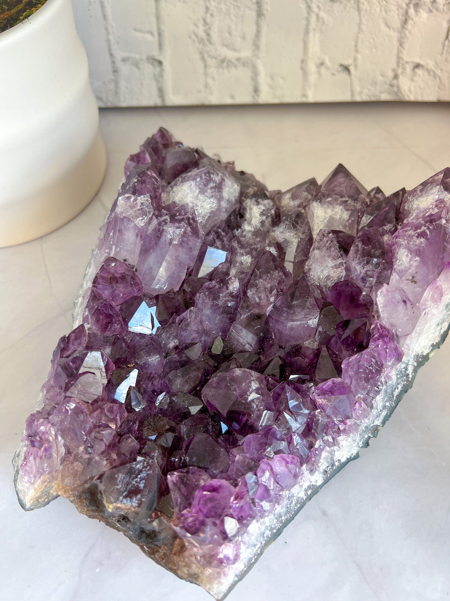 Raw Amethyst with Custom Stand - Crystal Love Treasures