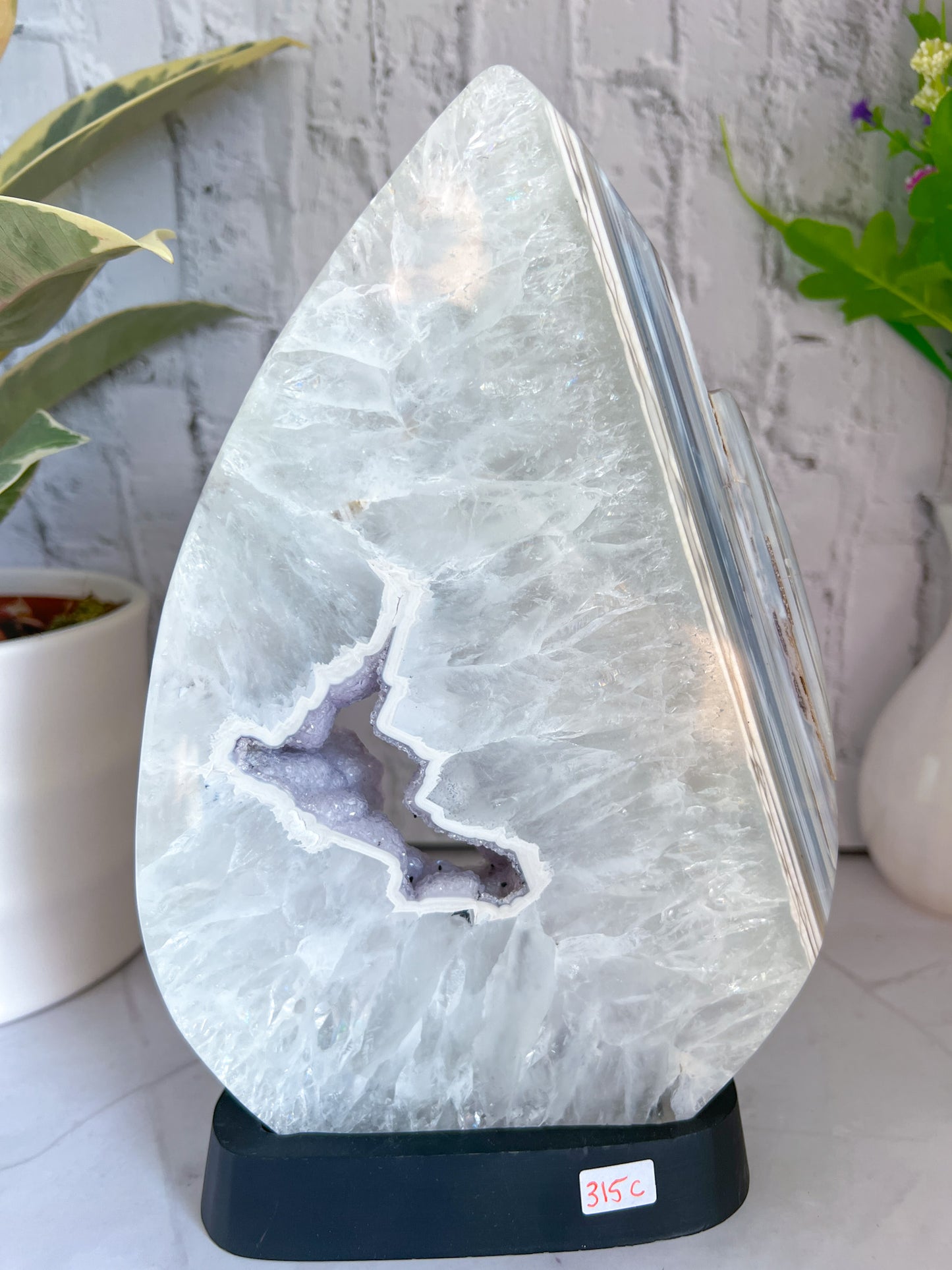 Druzy Agate Flame - Crystal Love Treasures