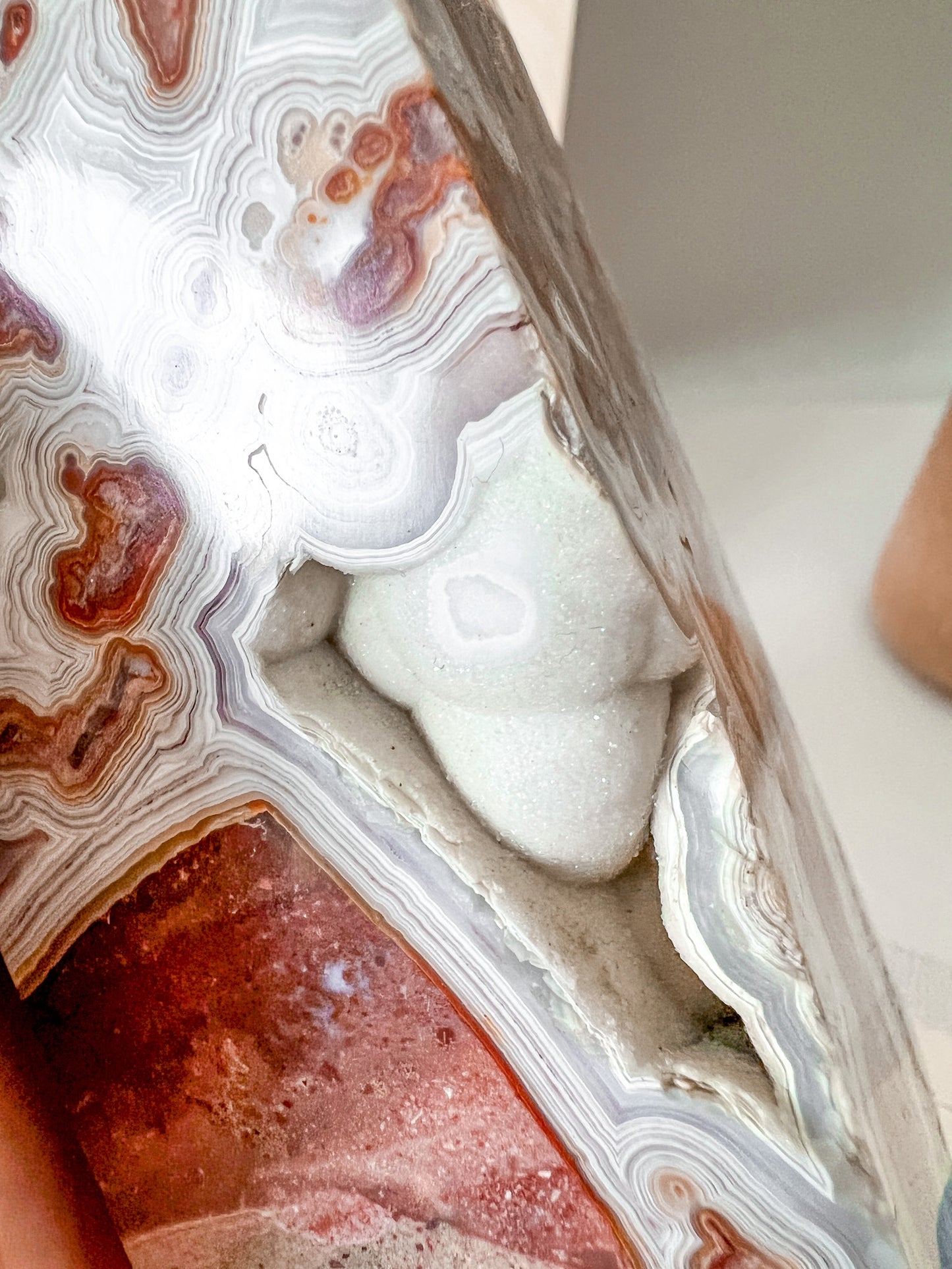 Mexican Lace Agate Tower - Crystal Love Treasures