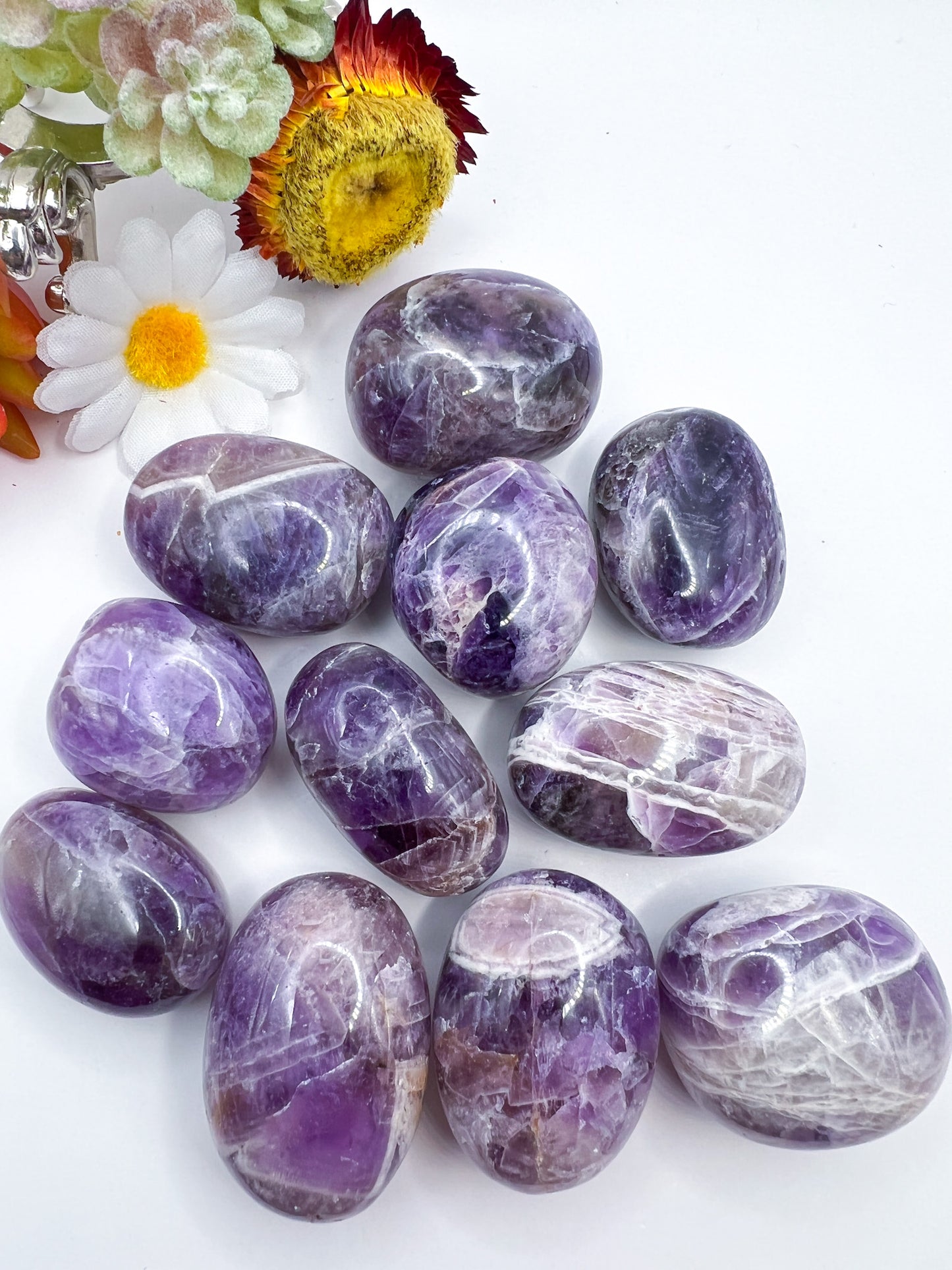 Dream Chevron Amethyst Tumbles - Crystal Love Treasures