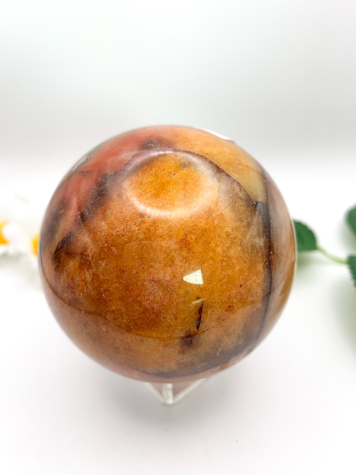 Carnelian Agate Sphere - Crystal Love Treasures