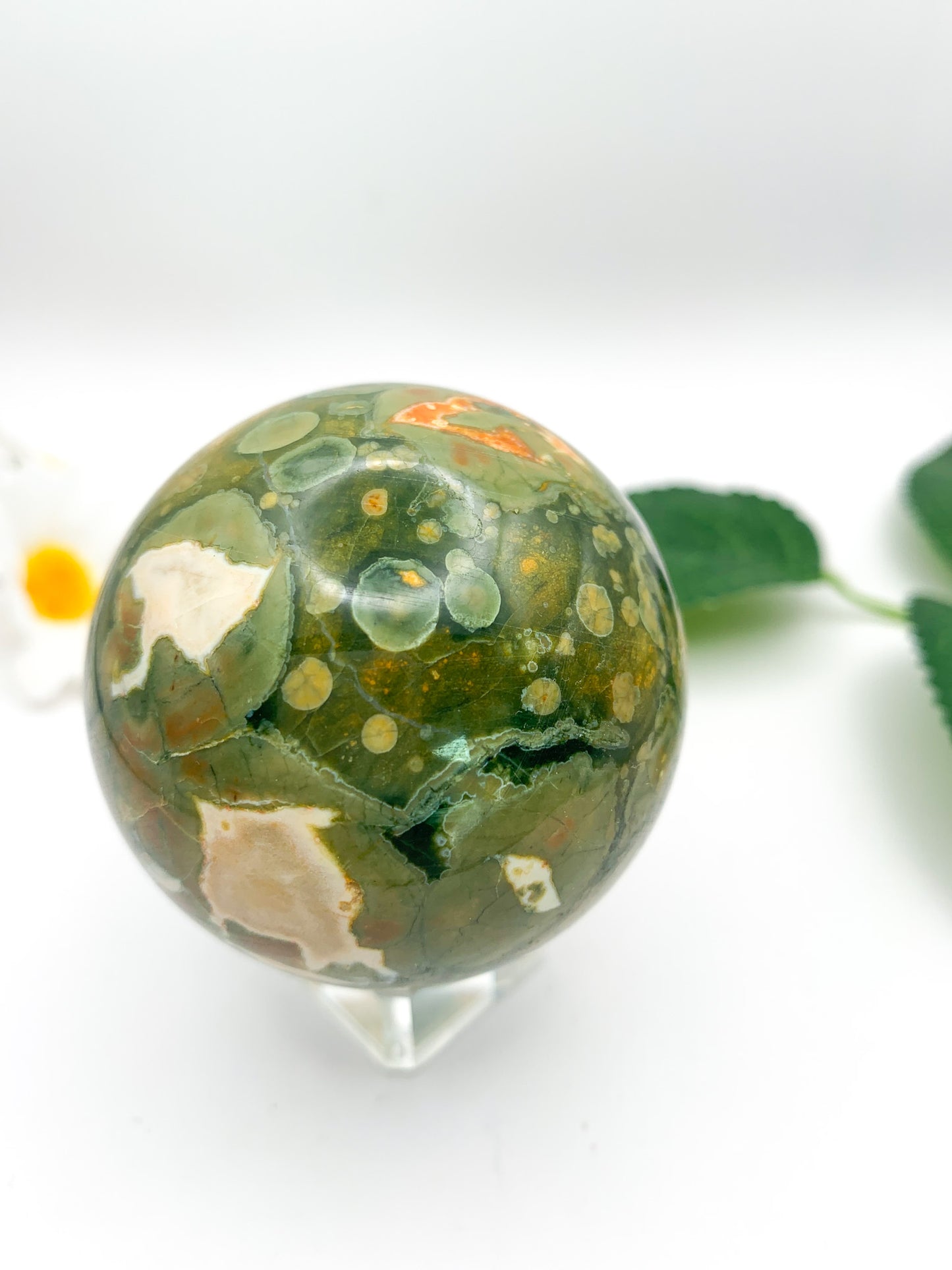 Rainforest Jasper Sphere - Crystal Love Treasures