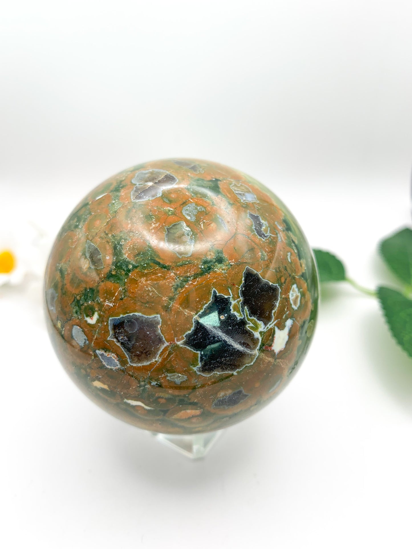 Rainforest Jasper Sphere - Crystal Love Treasures