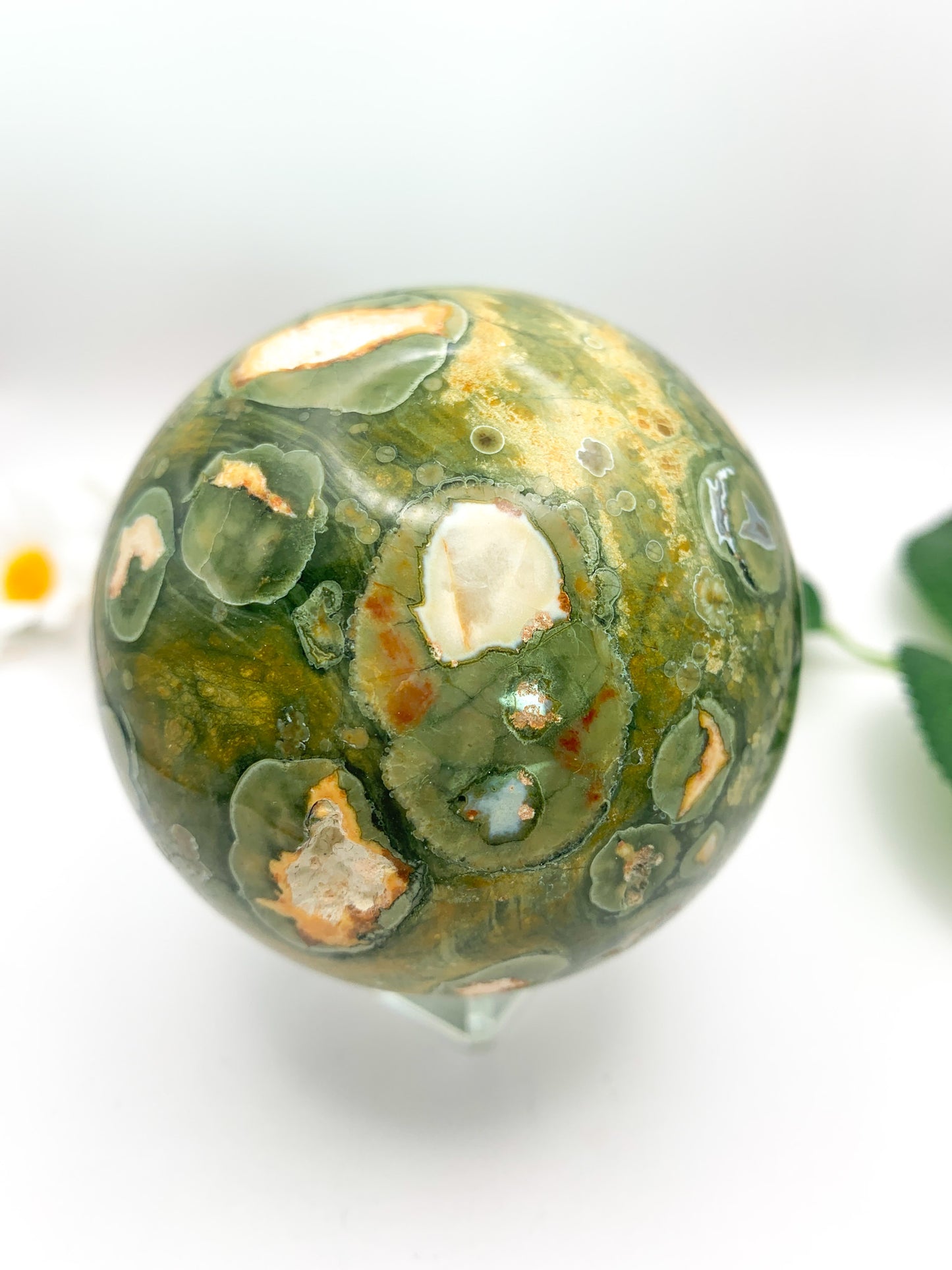 Rainforest Jasper Sphere - Crystal Love Treasures
