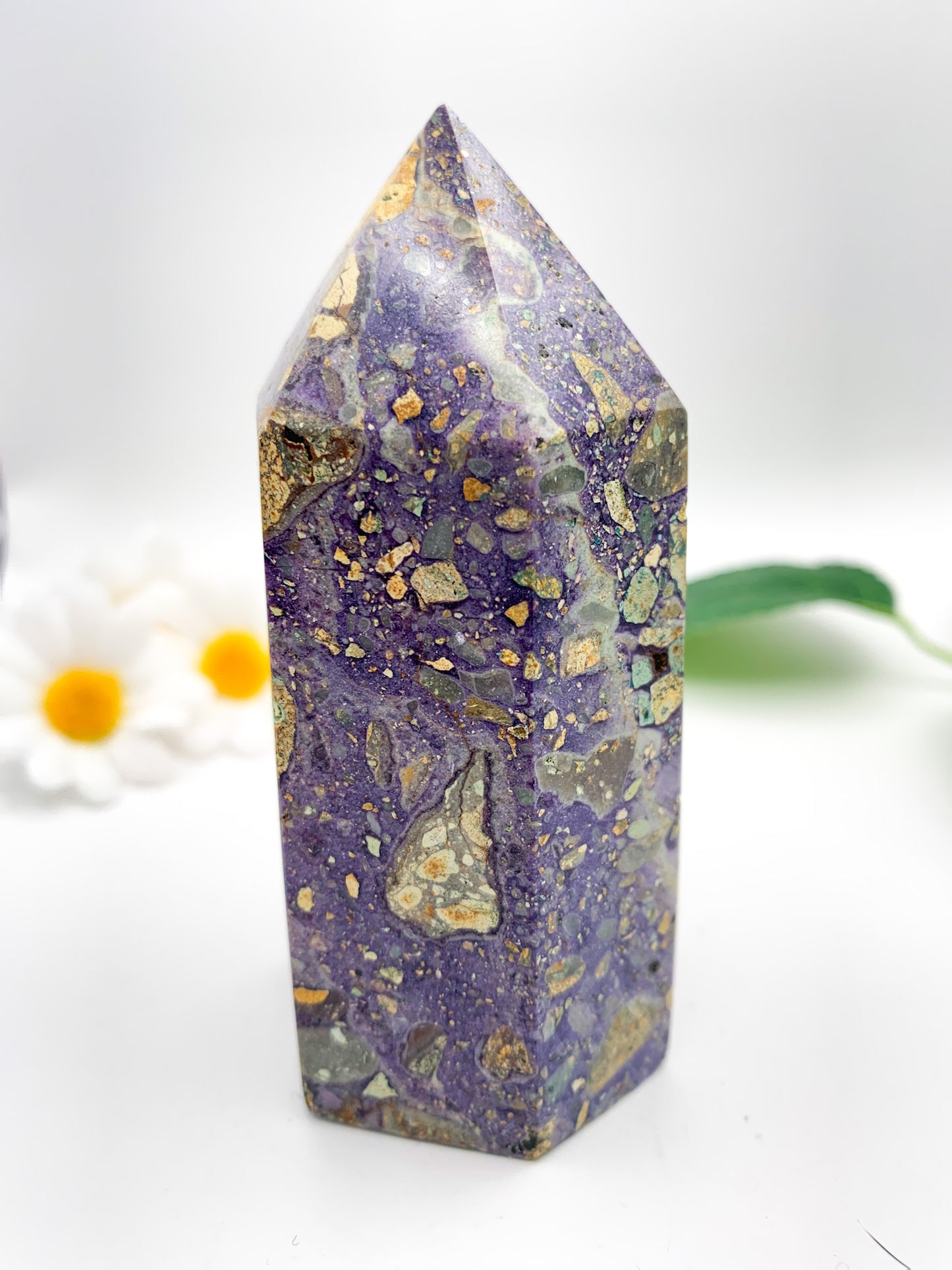 "Iced Tea" Fluorite Tower - Crystal Love Treasures