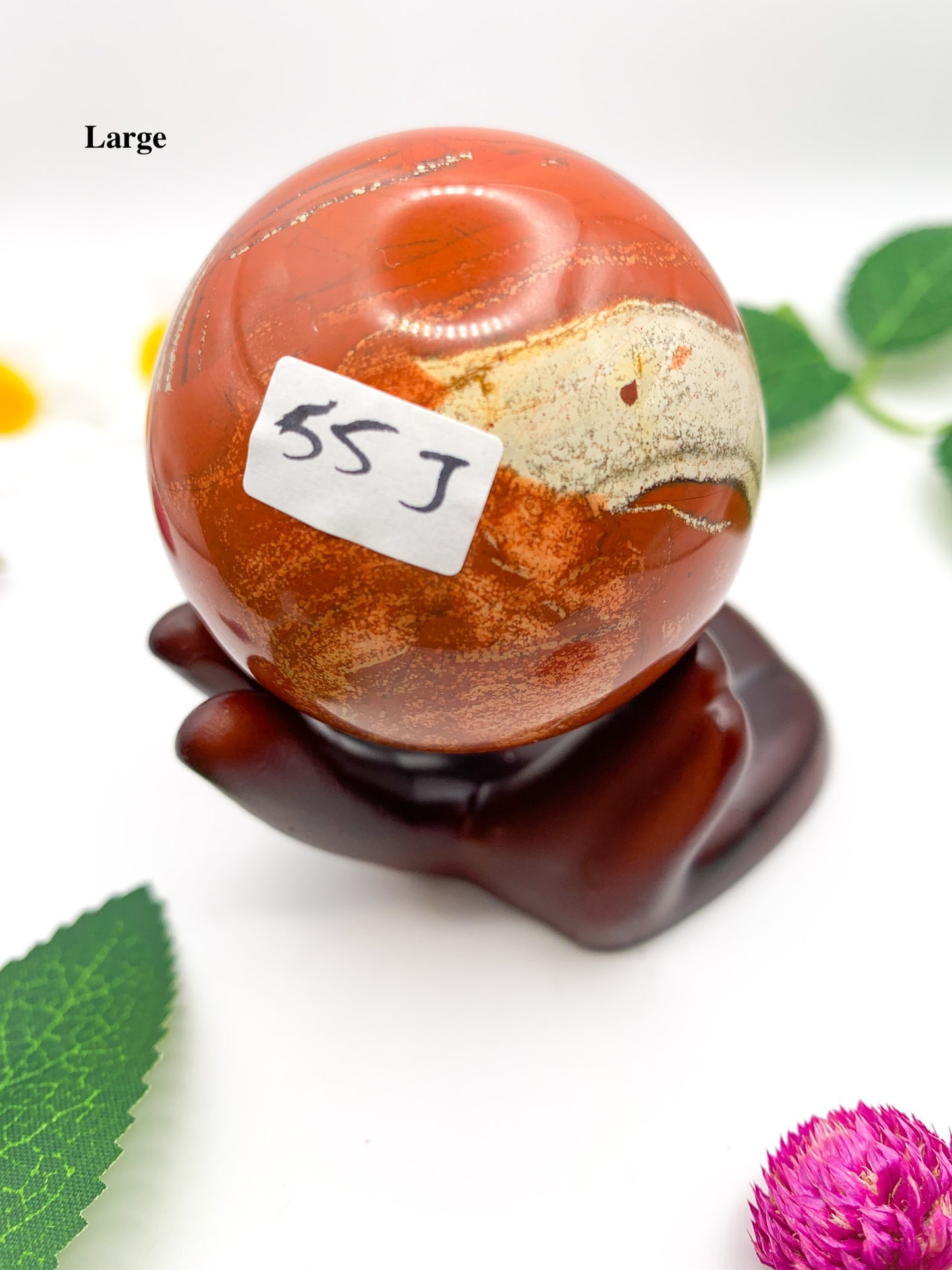 red jasper sphere