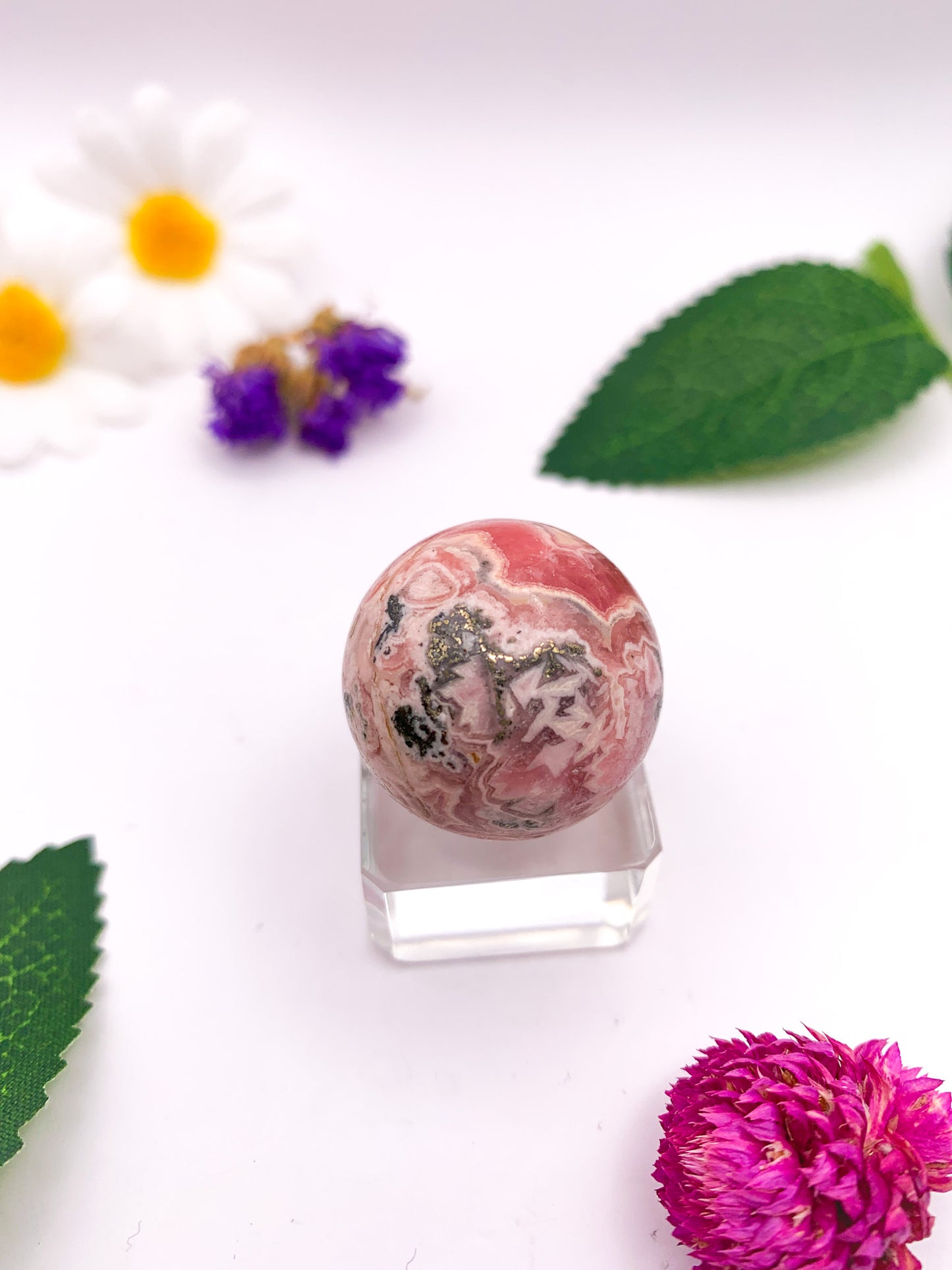 Rhodochrosite Sphere (High Quality) - Crystal Love Treasures
