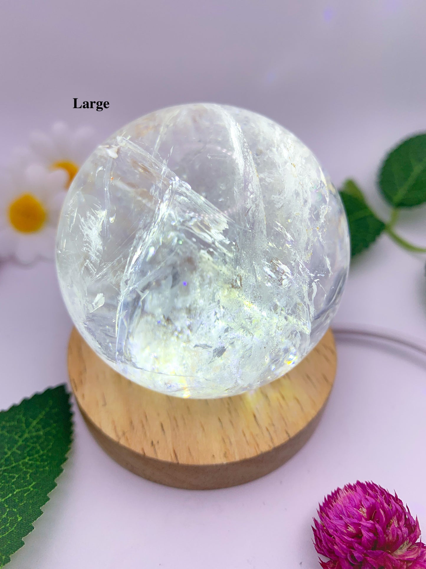 Clear Quartz Sphere - Crystal Love Treasures