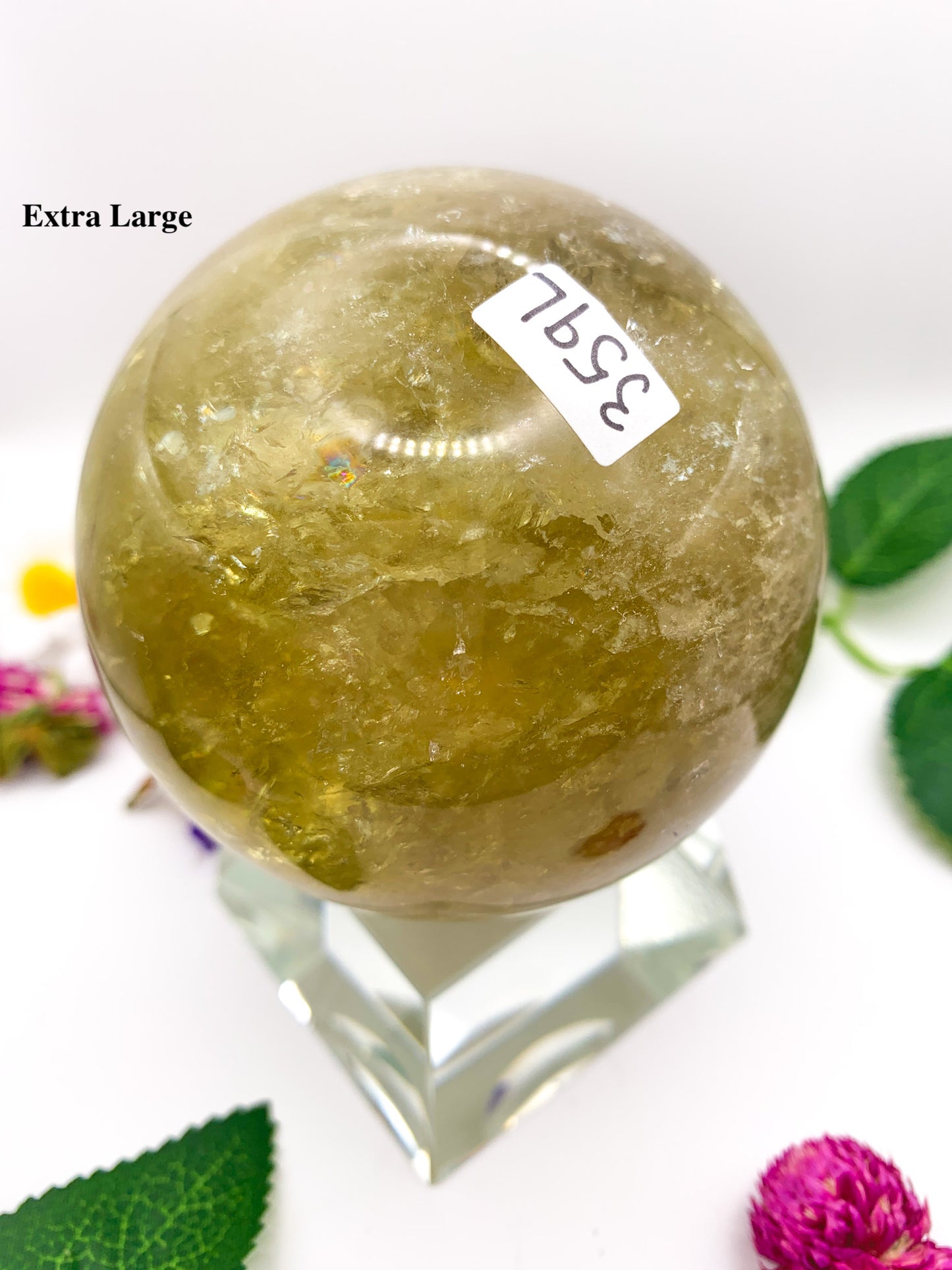 Natural Citrine Sphere (High Quality) - Crystal Love Treasures