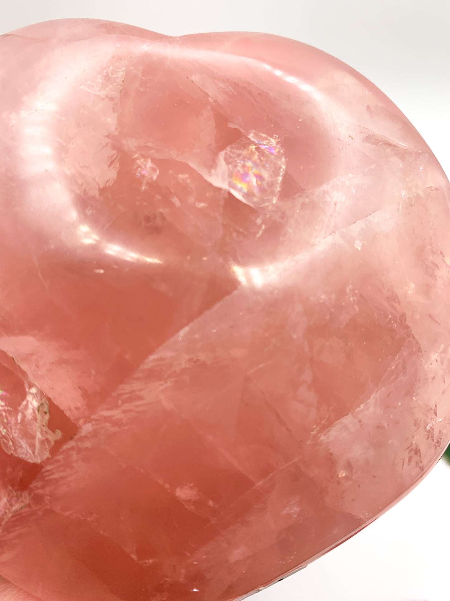 Rose Quartz Heart w/ star asterism - Crystal Love Treasures