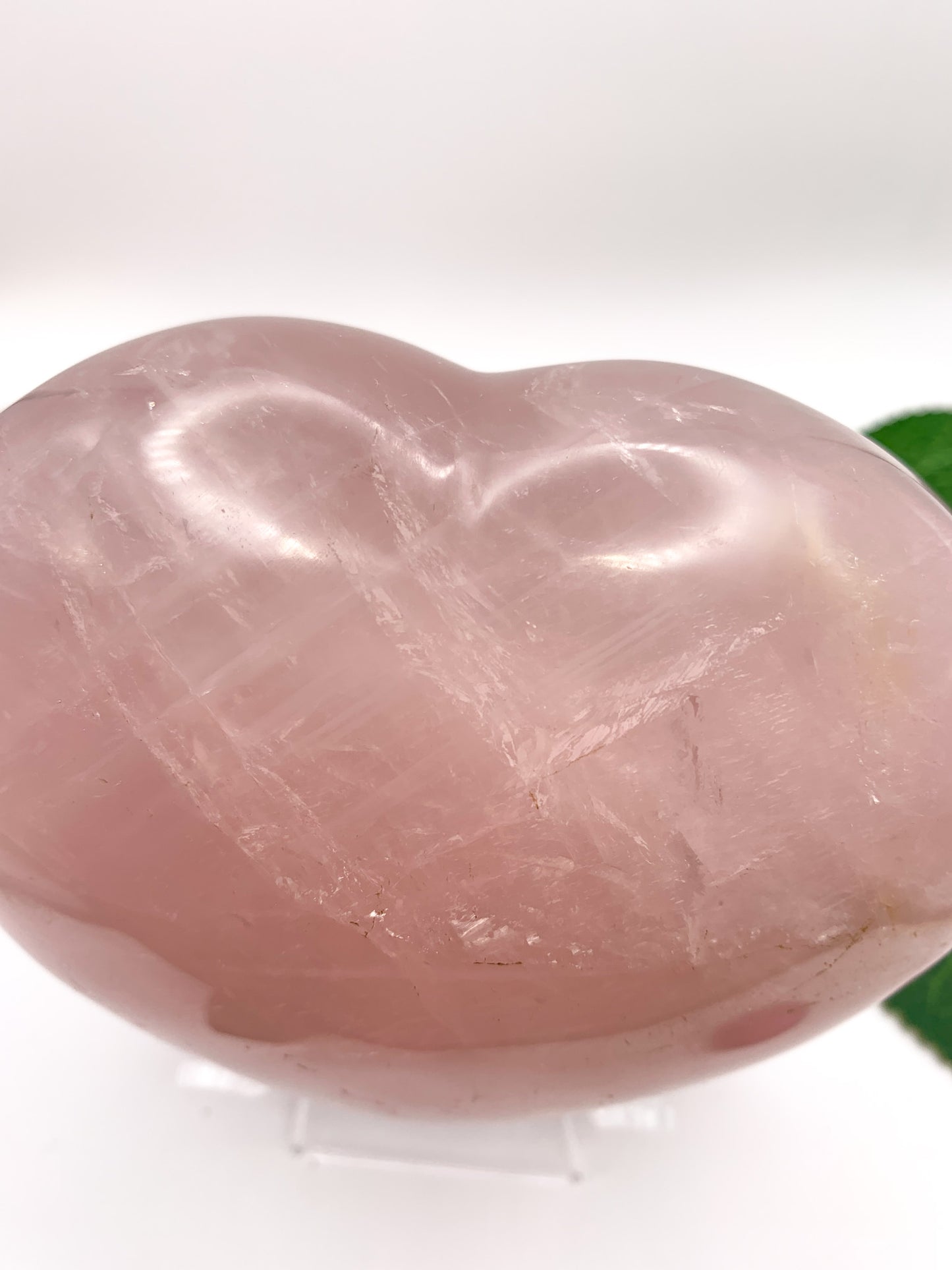 Rose Quartz Heart w/ star asterism - Crystal Love Treasures