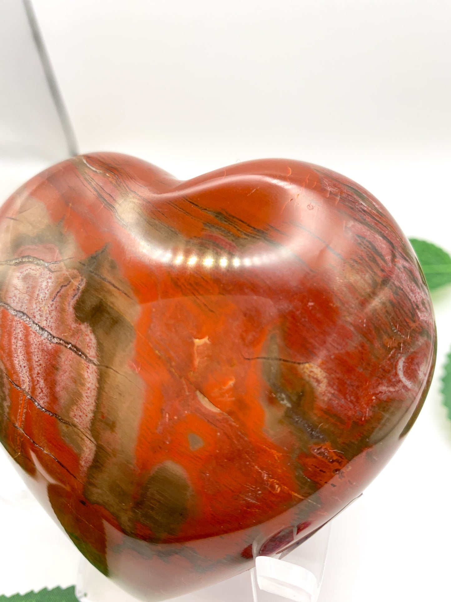 Petrified Wood Heart - Crystal Love Treasures
