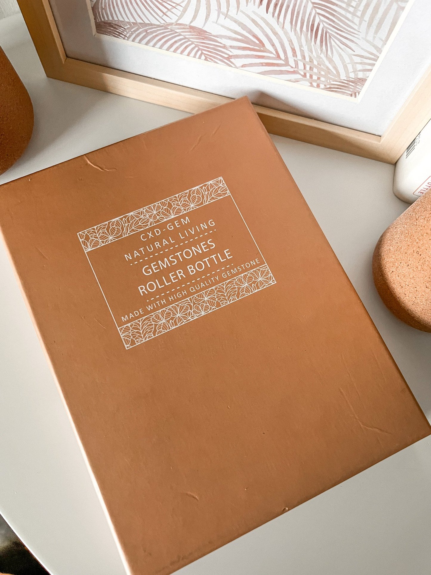 Natural Gemstone Essential Oil Roller Bottle Set