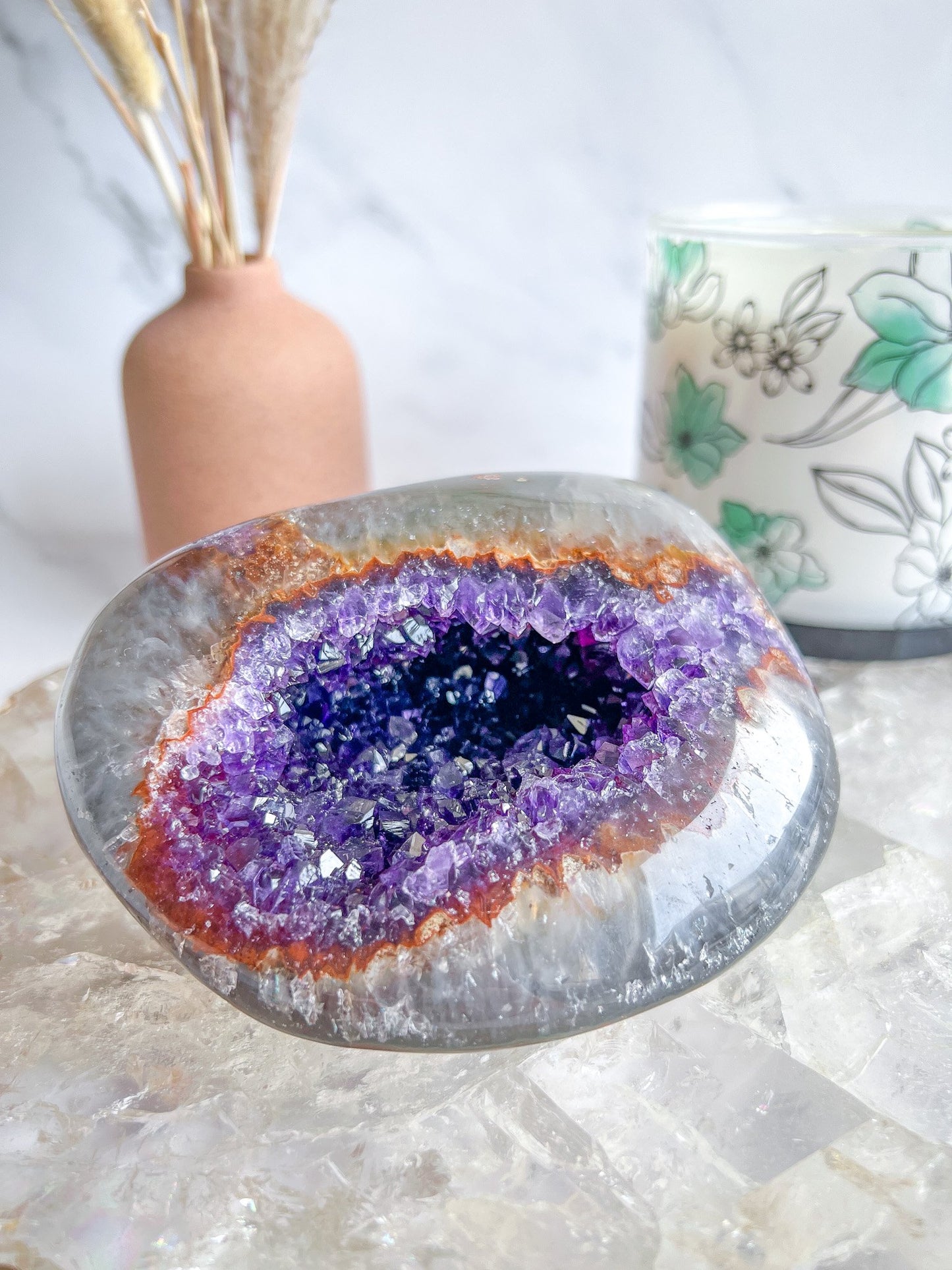 Druzy Amethyst Agate Geode