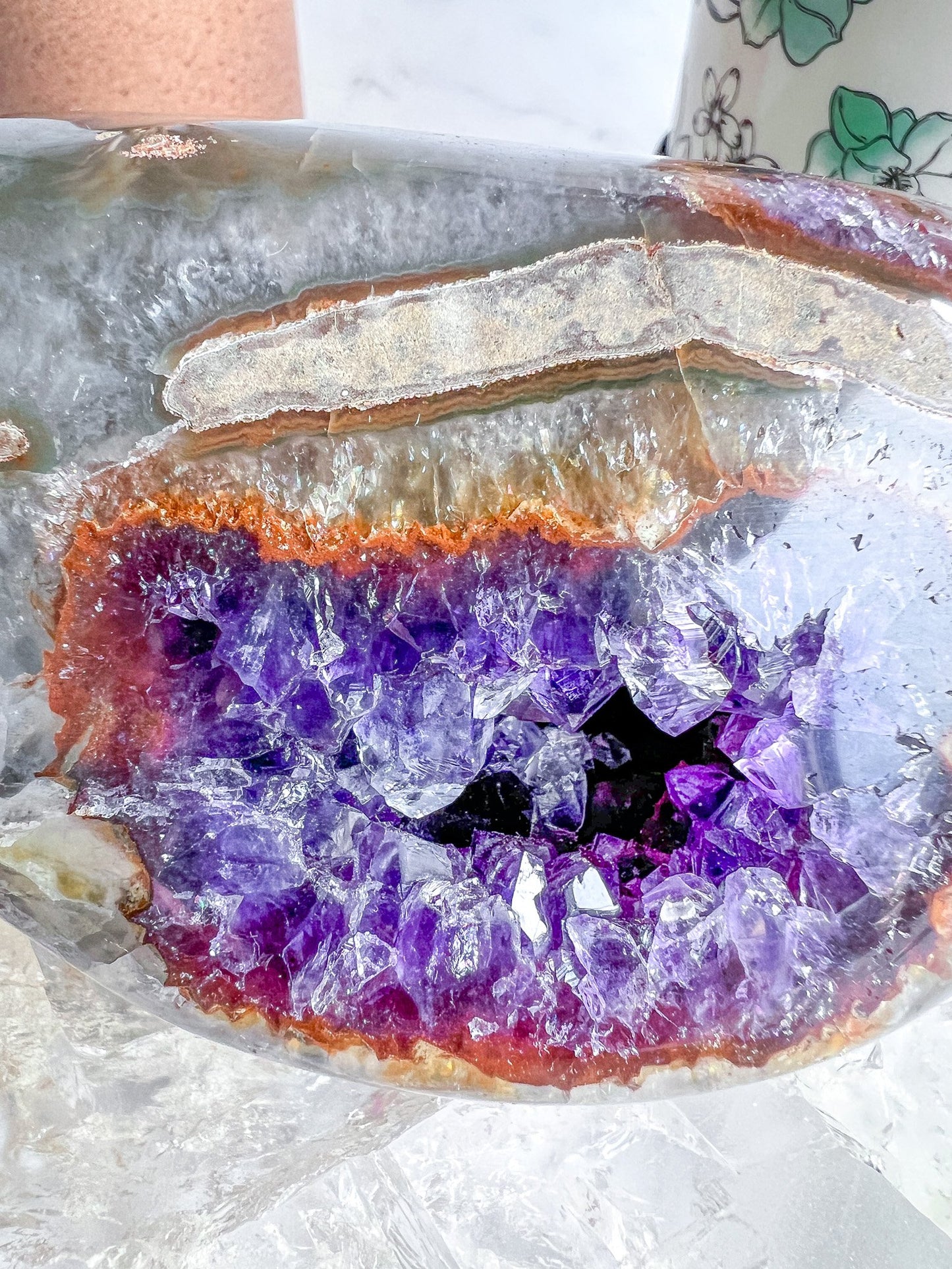 Druzy Amethyst Agate Geode