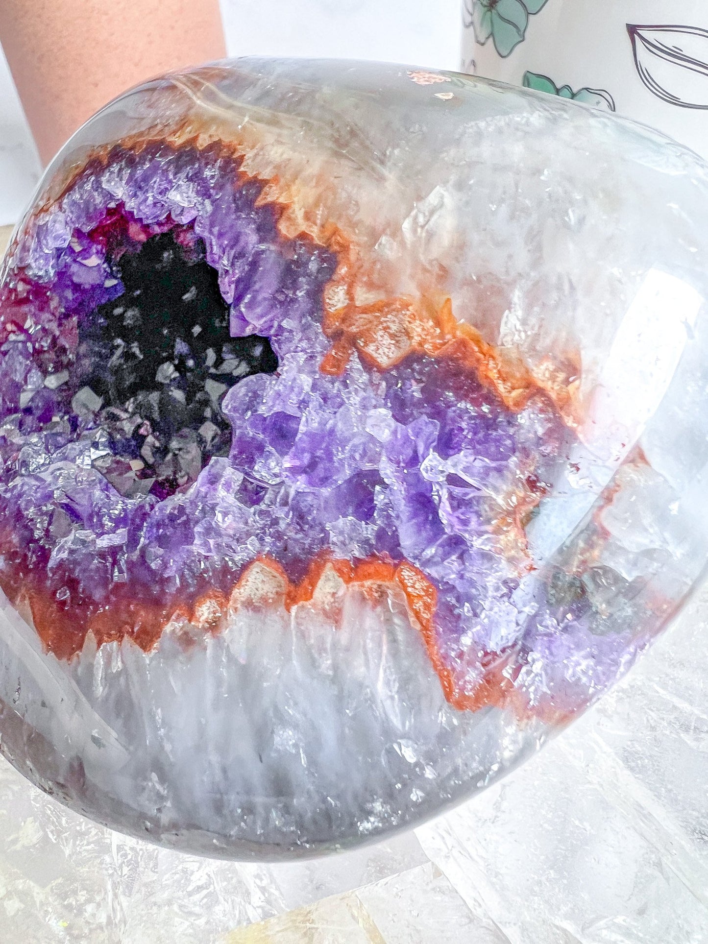 Druzy Amethyst Agate Geode