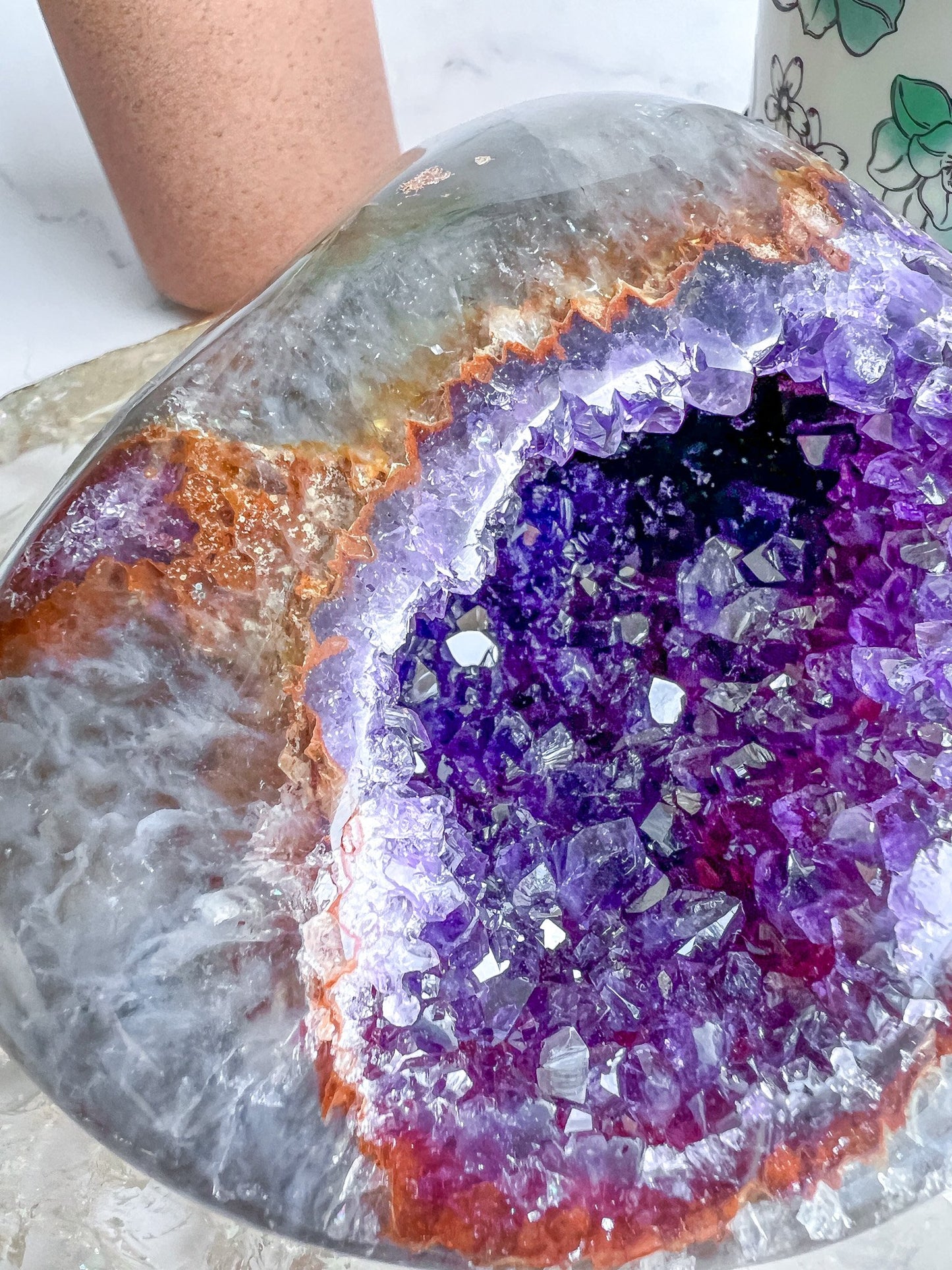 Druzy Amethyst Agate Geode