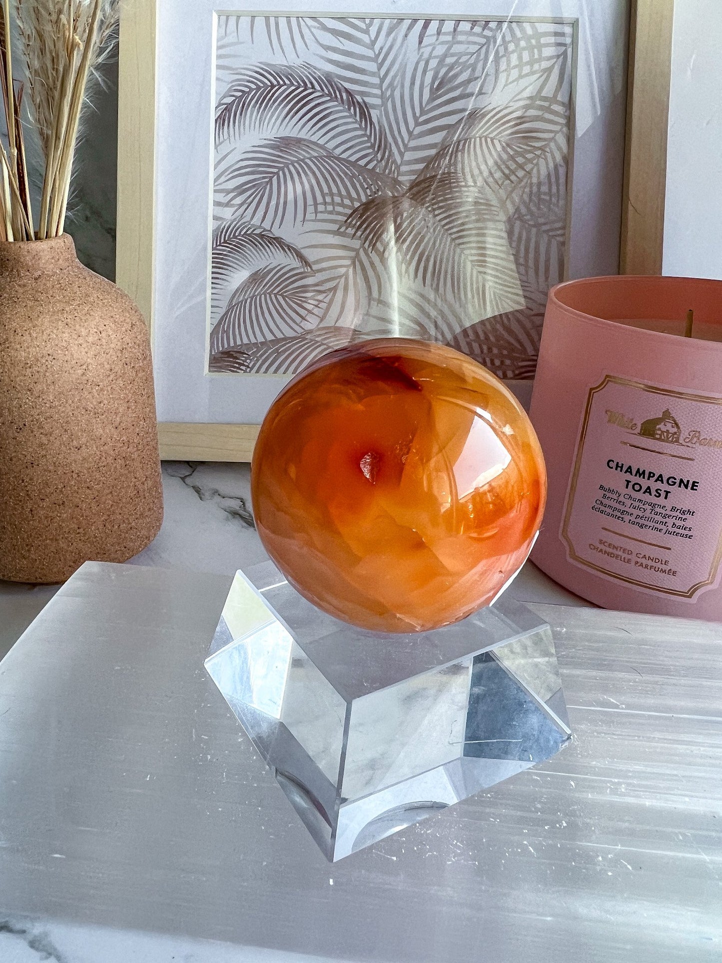 Carnelian Agate Sphere