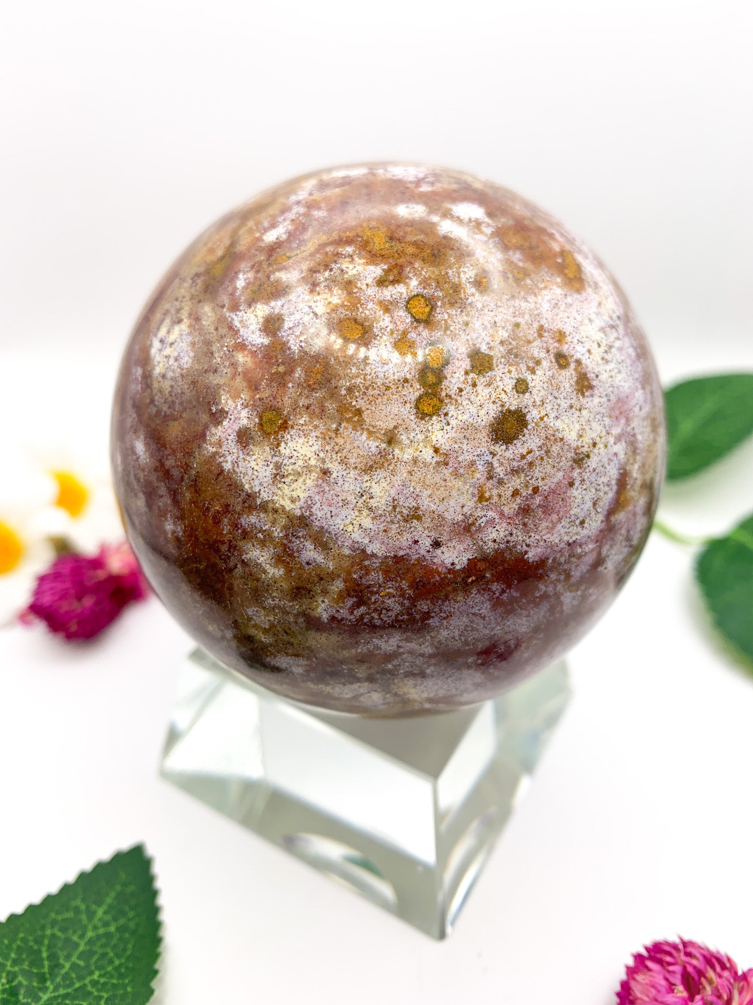 Ocean Jasper Sphere - Crystal Love Treasures
