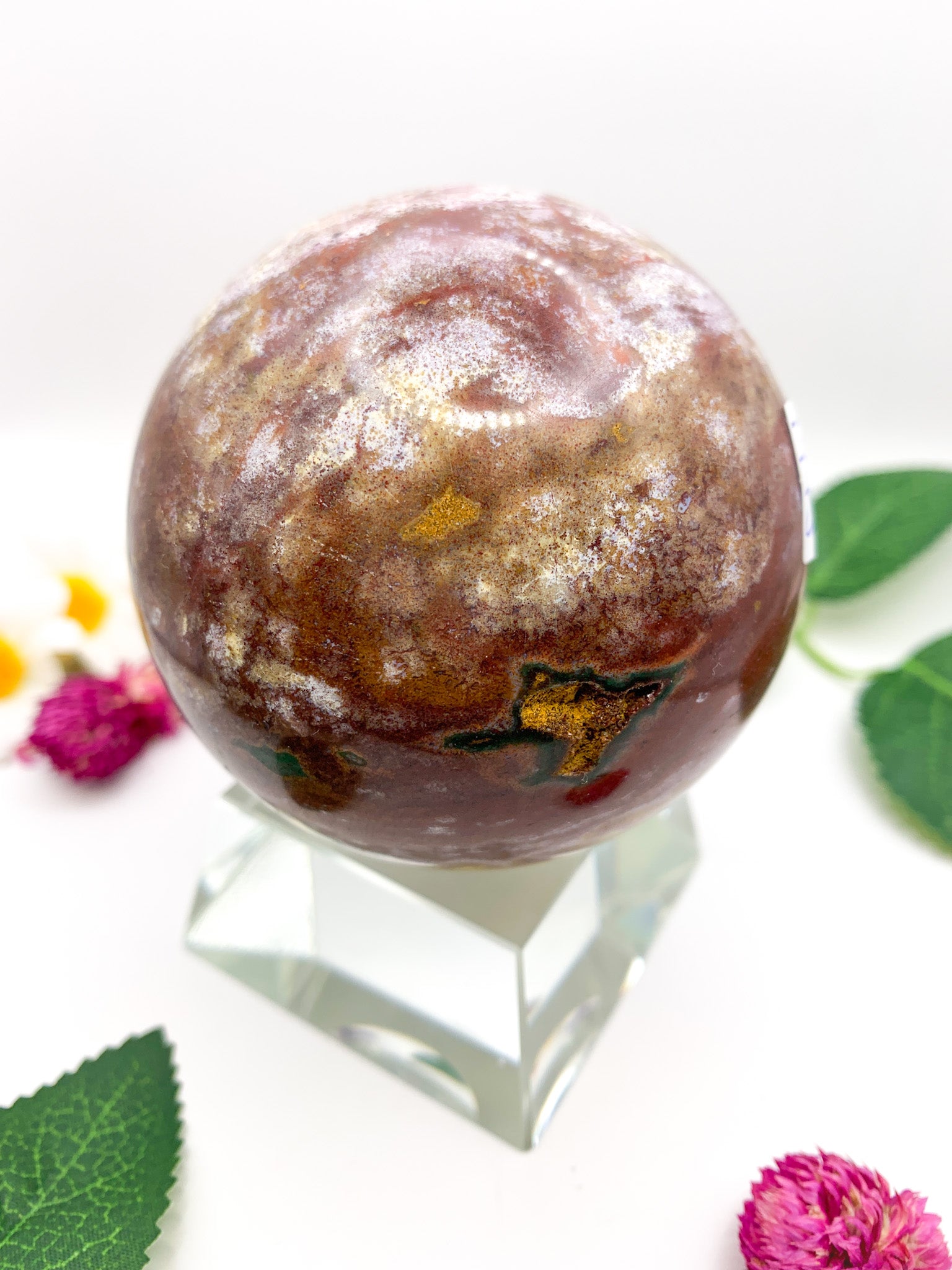 Ocean Jasper Sphere - Crystal Love Treasures