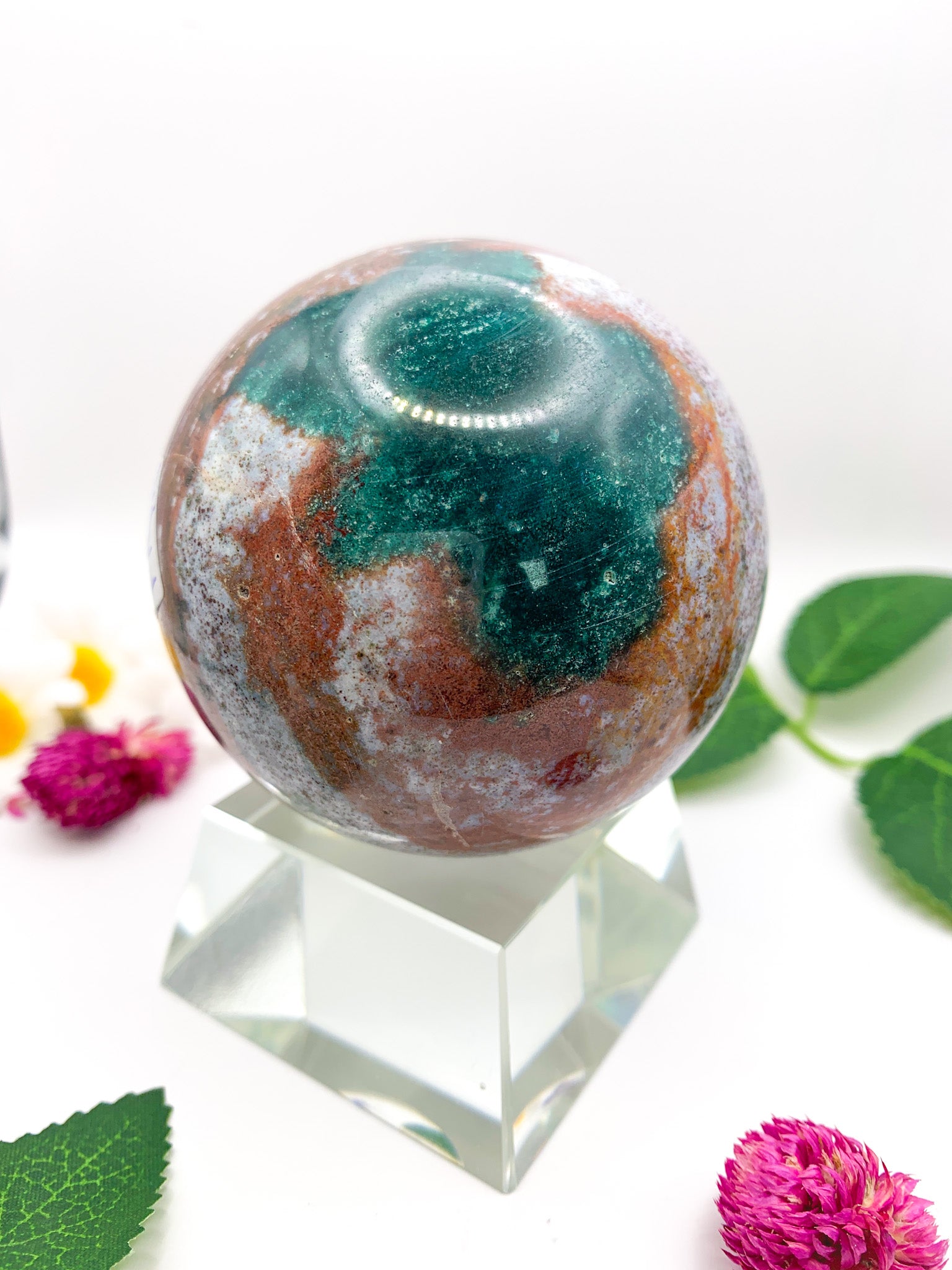 Ocean Jasper Sphere - Crystal Love Treasures