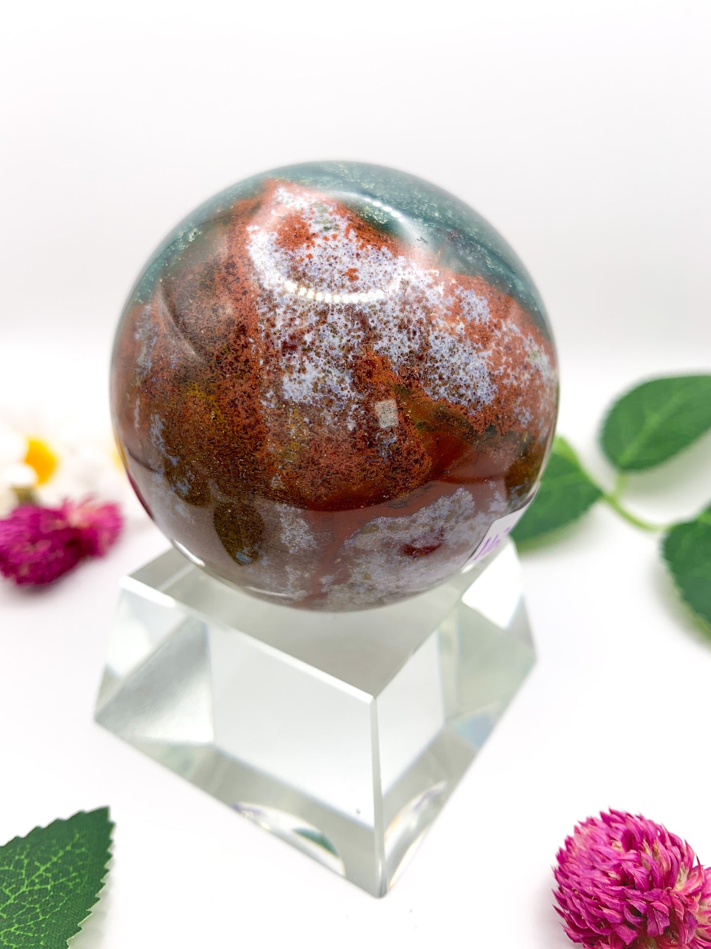 Ocean Jasper Sphere - Crystal Love Treasures