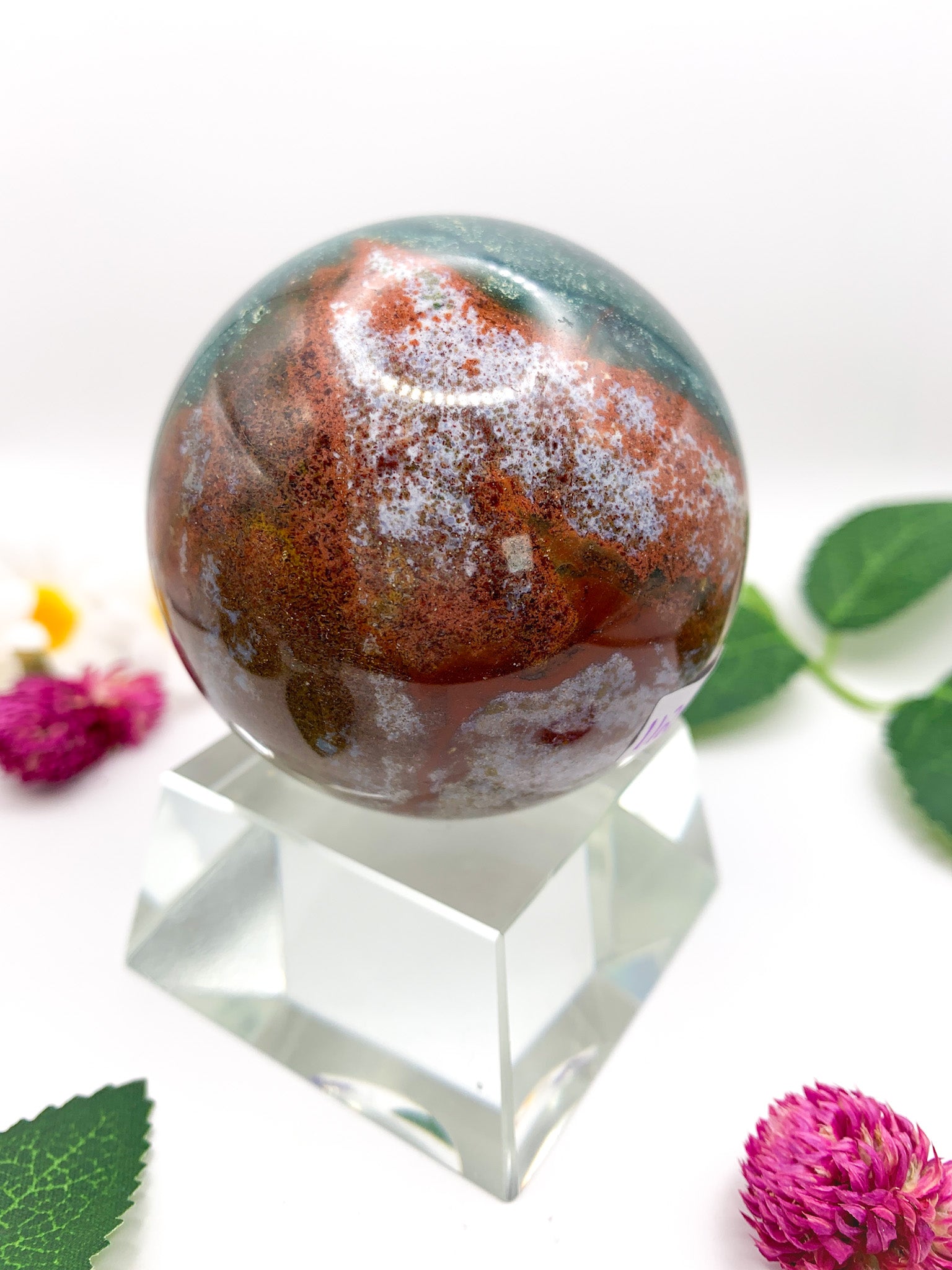 Ocean Jasper Sphere - Crystal Love Treasures