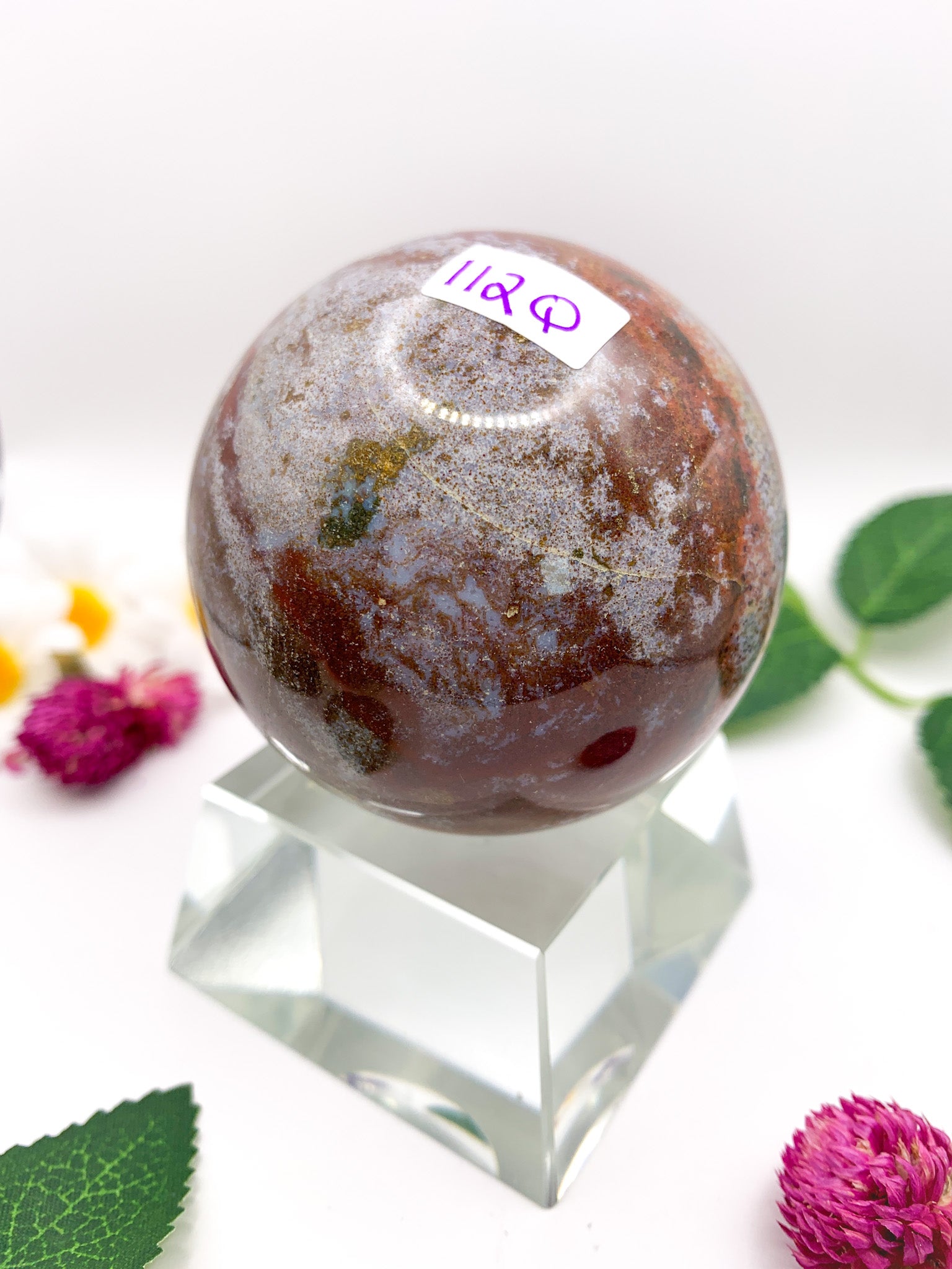 Ocean Jasper Sphere - Crystal Love Treasures