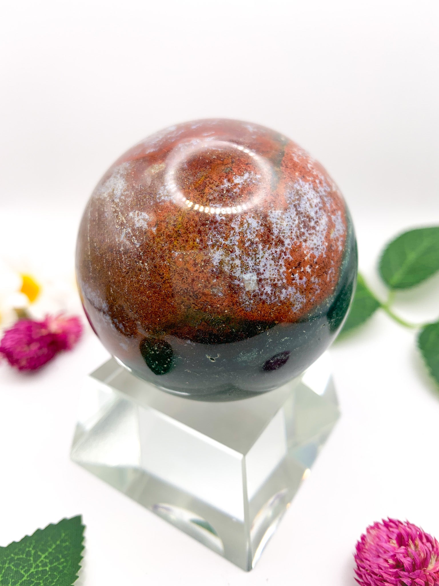 Ocean Jasper Sphere - Crystal Love Treasures