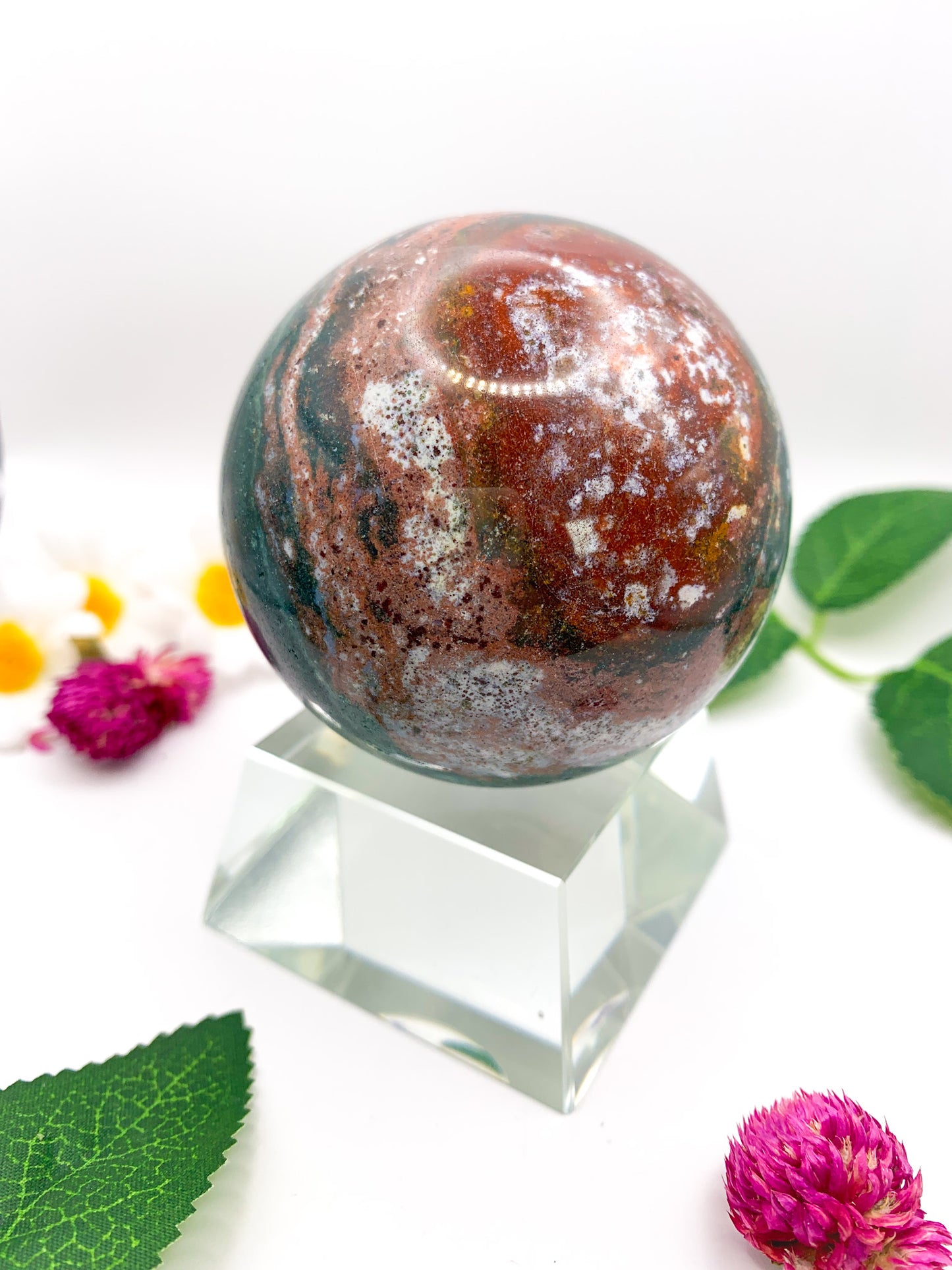 Ocean Jasper Sphere - Crystal Love Treasures