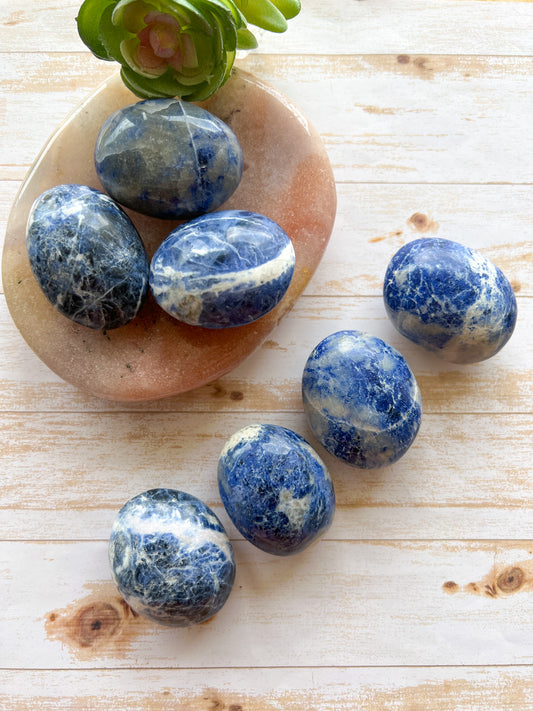 Sodalite Palm Stone - Crystal Love Treasures