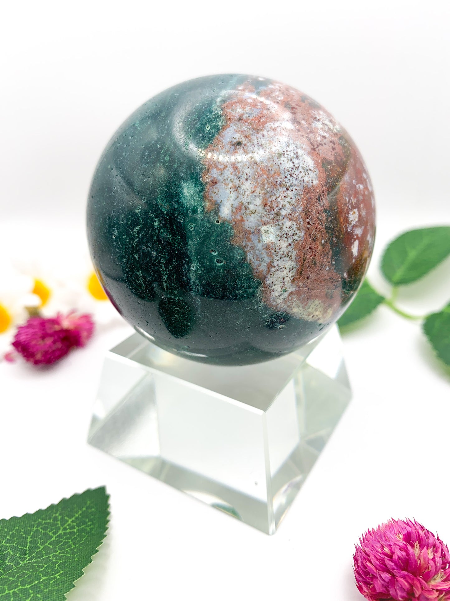 Ocean Jasper Sphere - Crystal Love Treasures
